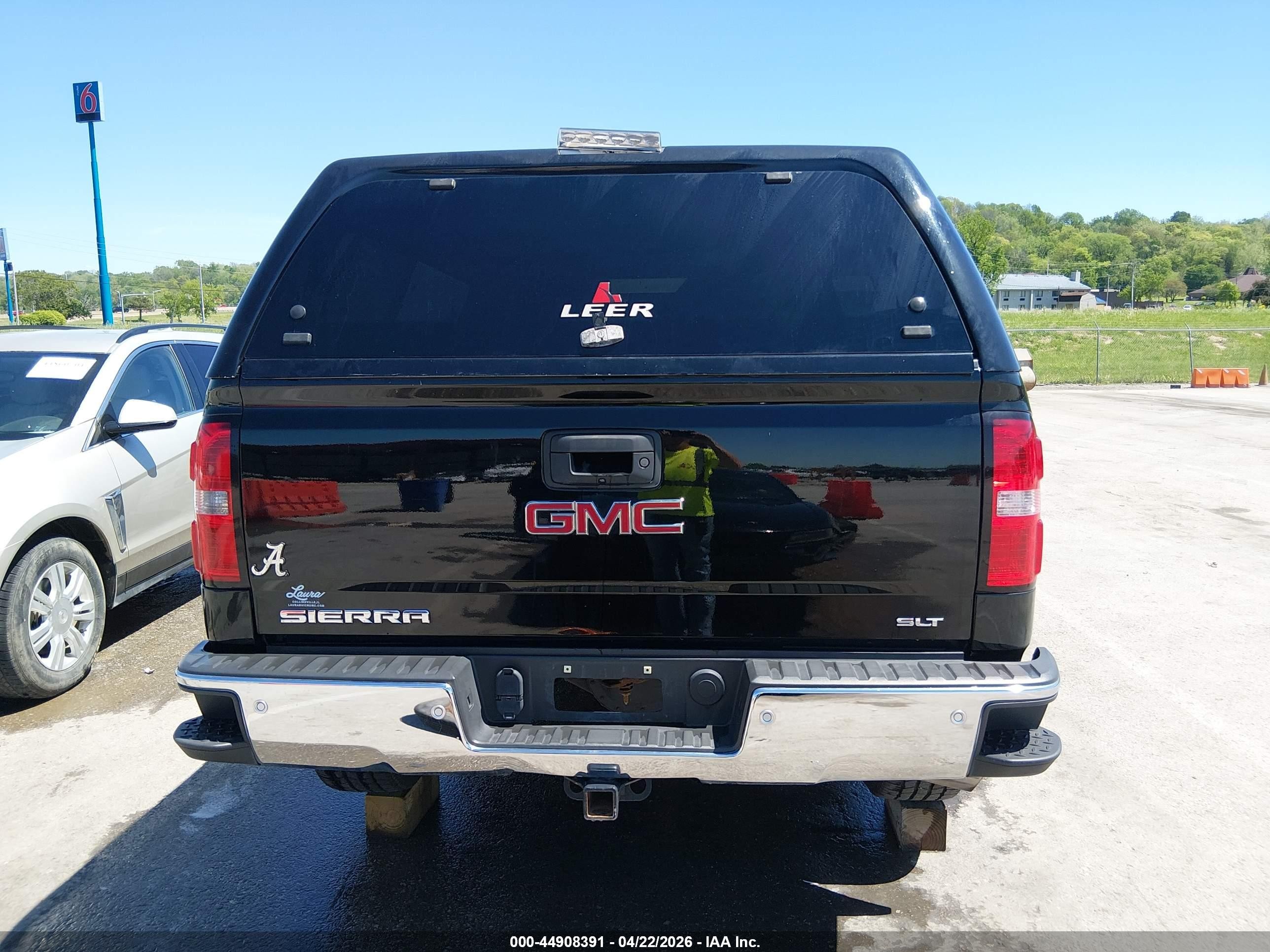 2015 Gmc Sierra 1500 Slt Black vin: 3GTU2VEC8FG387638