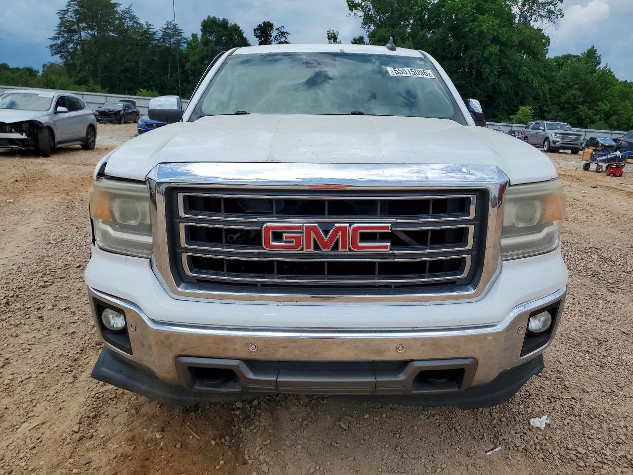 2015 Gmc Sierra K1500 Slt White vin: 3GTU2VEC8FG409542