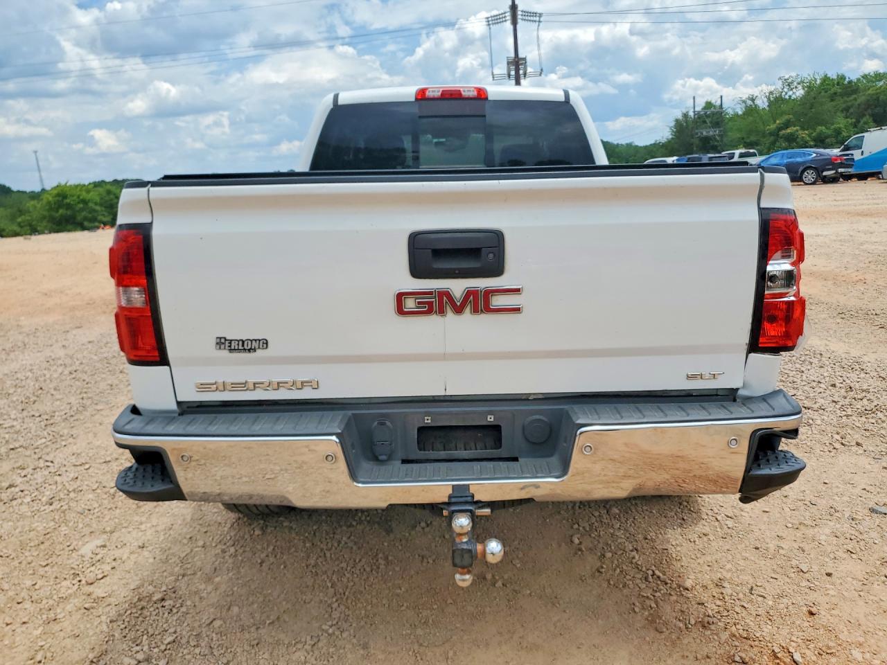 2015 Gmc Sierra K1500 Slt White vin: 3GTU2VEC8FG409542