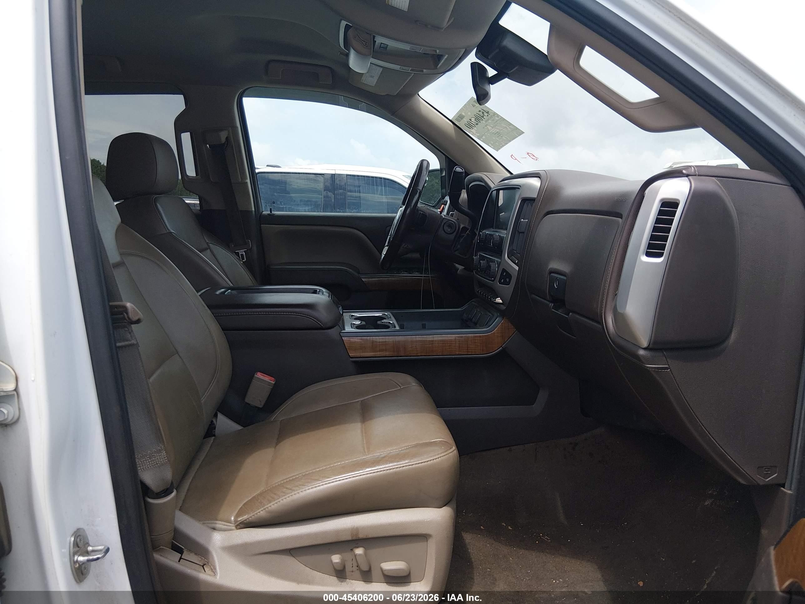 2015 Gmc Sierra 1500 Slt White vin: 3GTU2VEC8FG431265