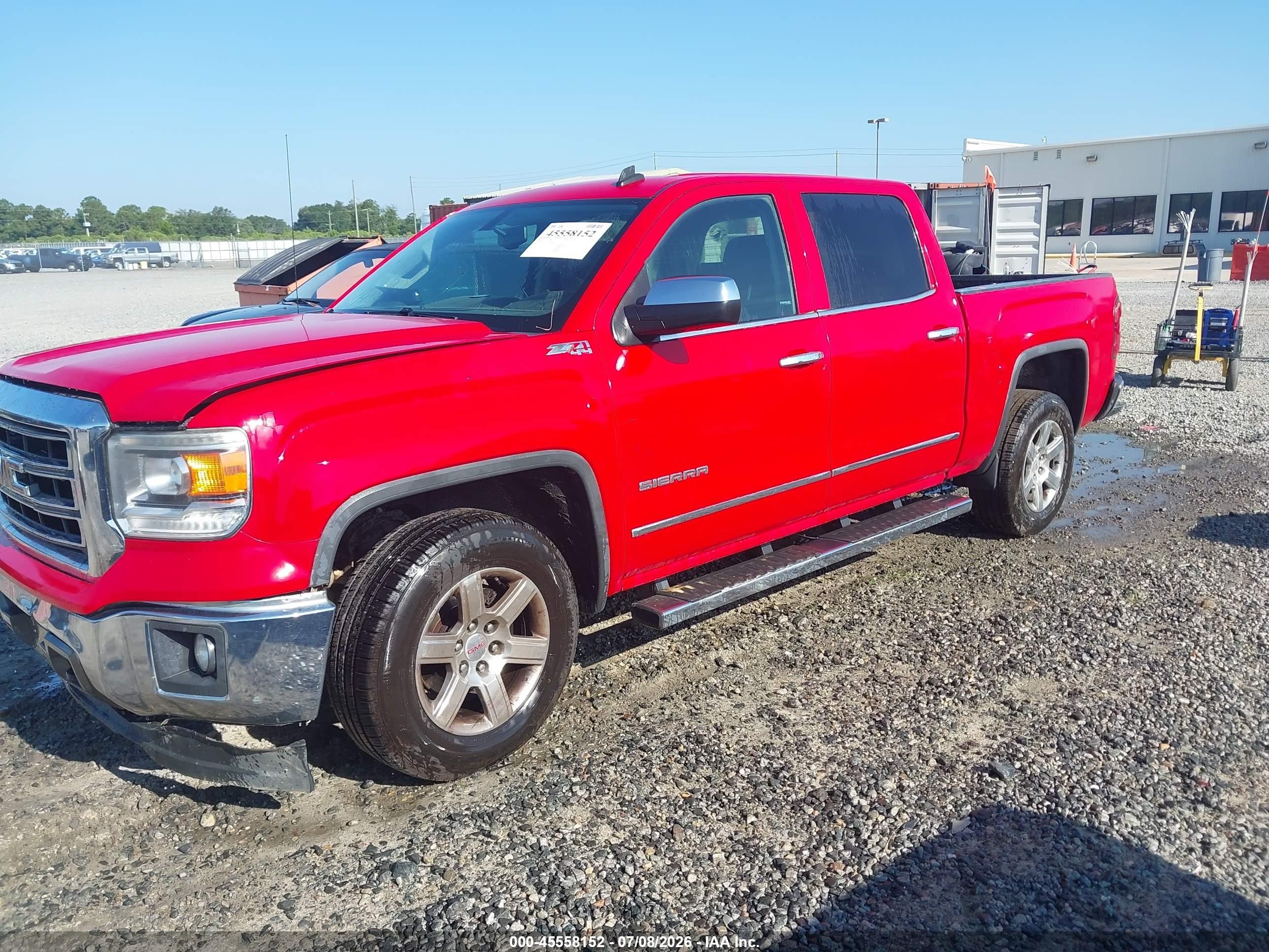 2014 Gmc Sierra 1500 Slt Red vin: 3GTU2VEC9EG261464