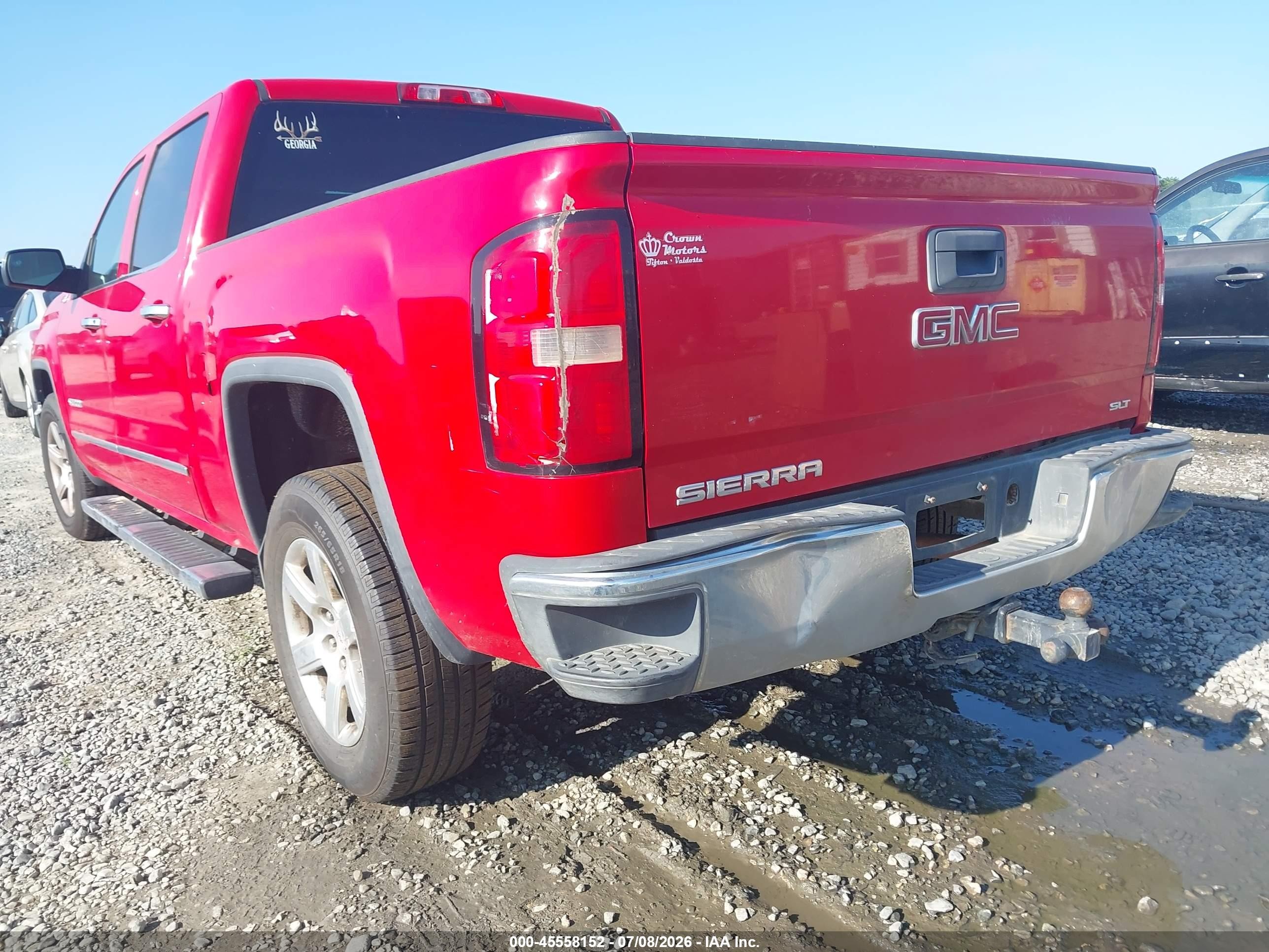 2014 Gmc Sierra 1500 Slt Red vin: 3GTU2VEC9EG261464