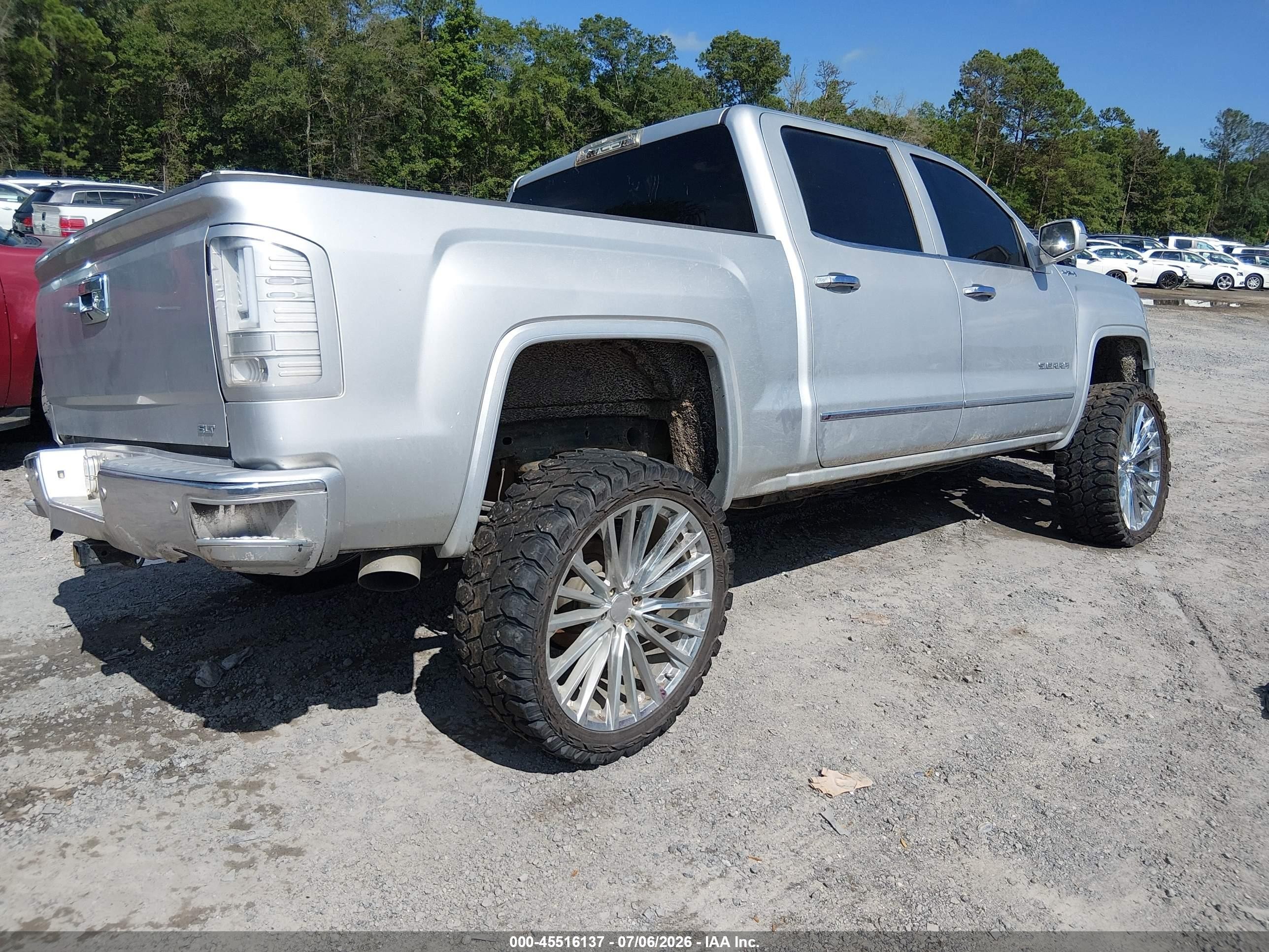 2014 Gmc Sierra 1500 Slt Silver vin: 3GTU2VEC9EG361418