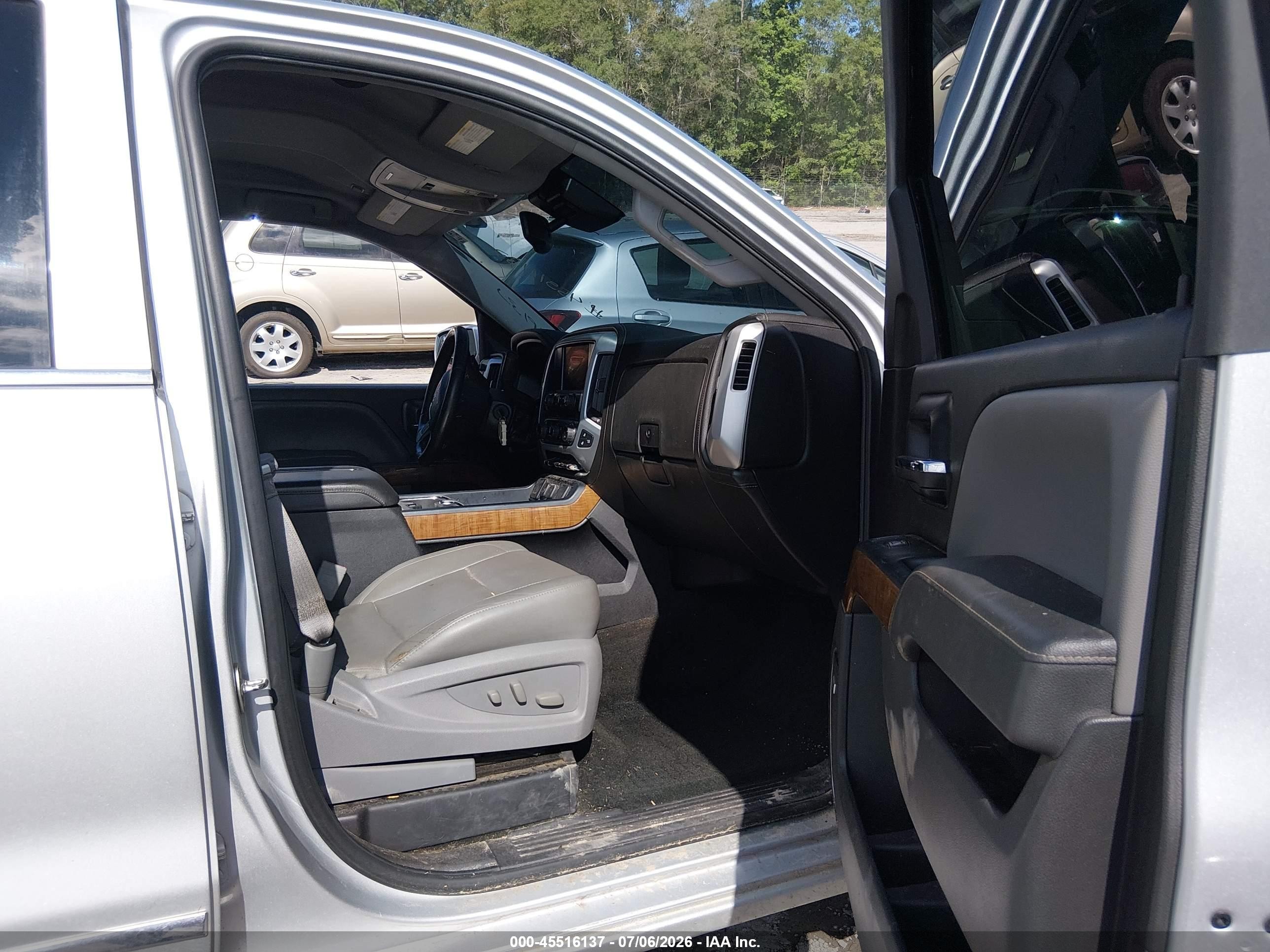 2014 Gmc Sierra 1500 Slt Silver vin: 3GTU2VEC9EG361418