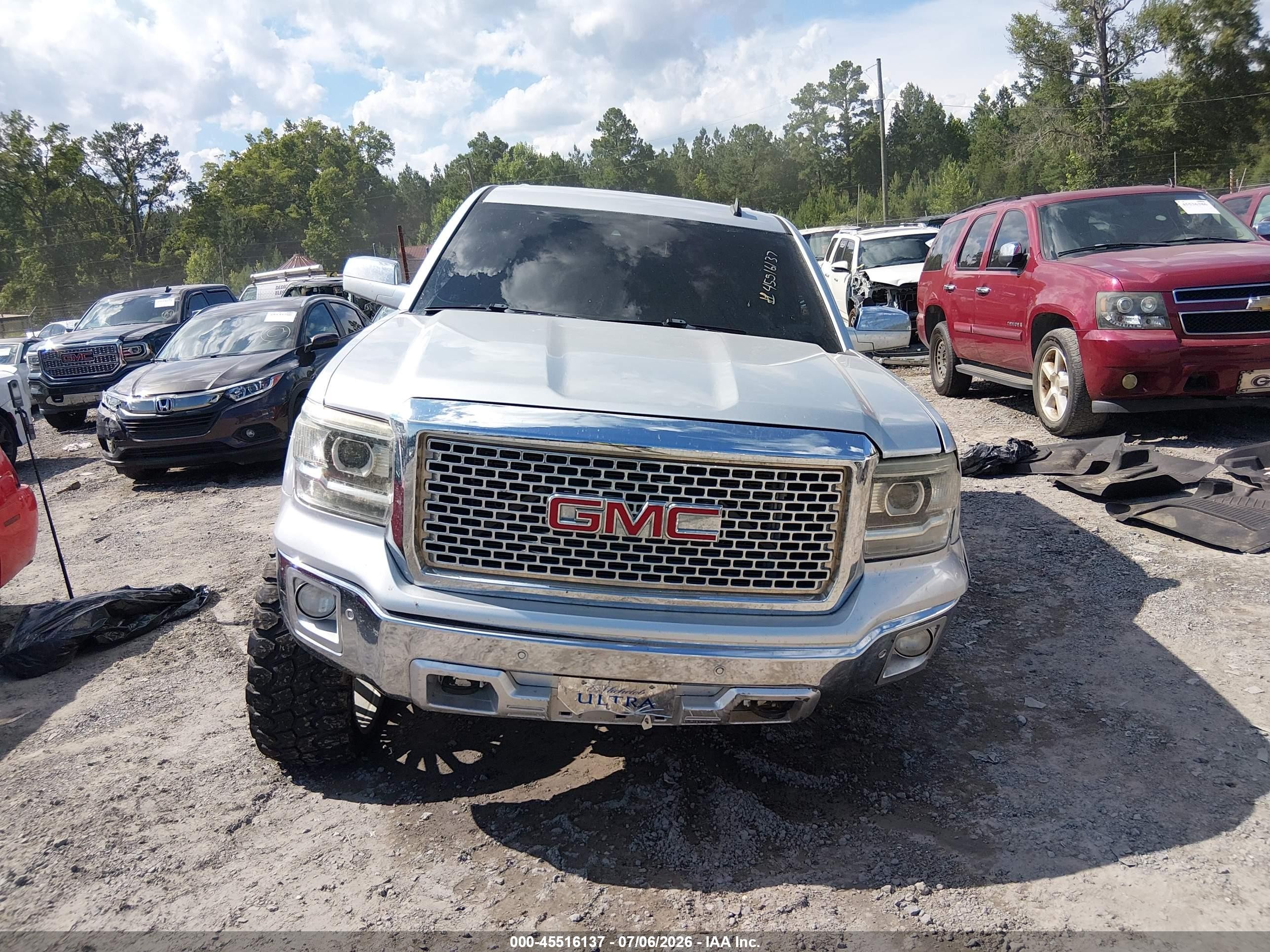 2014 Gmc Sierra 1500 Slt Silver vin: 3GTU2VEC9EG361418