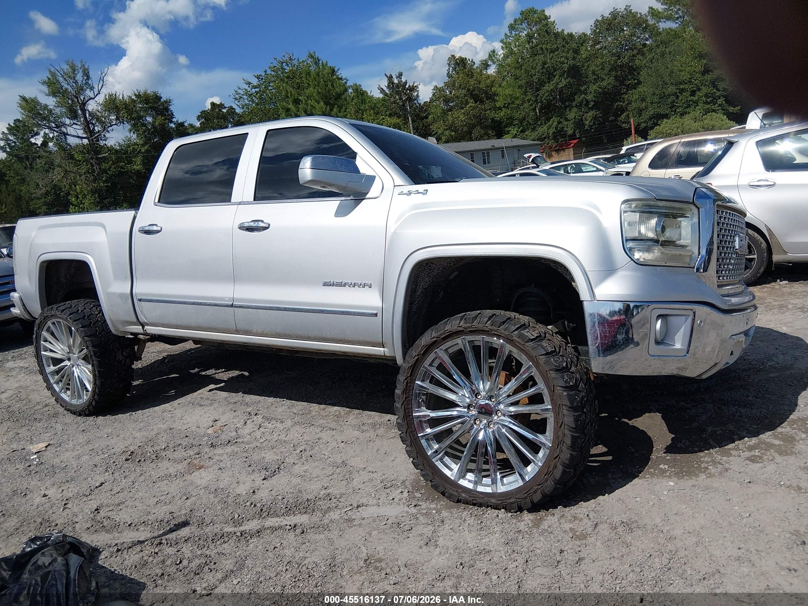 2014 Gmc Sierra 1500 Slt Silver vin: 3GTU2VEC9EG361418