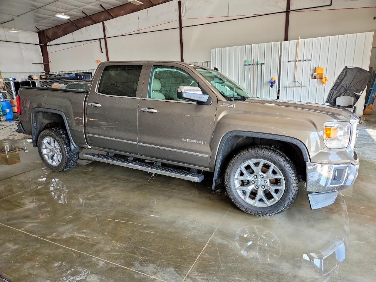 2014 Gmc Sierra K1500 Slt Желто-коричневый vin: 3GTU2VEC9EG533799