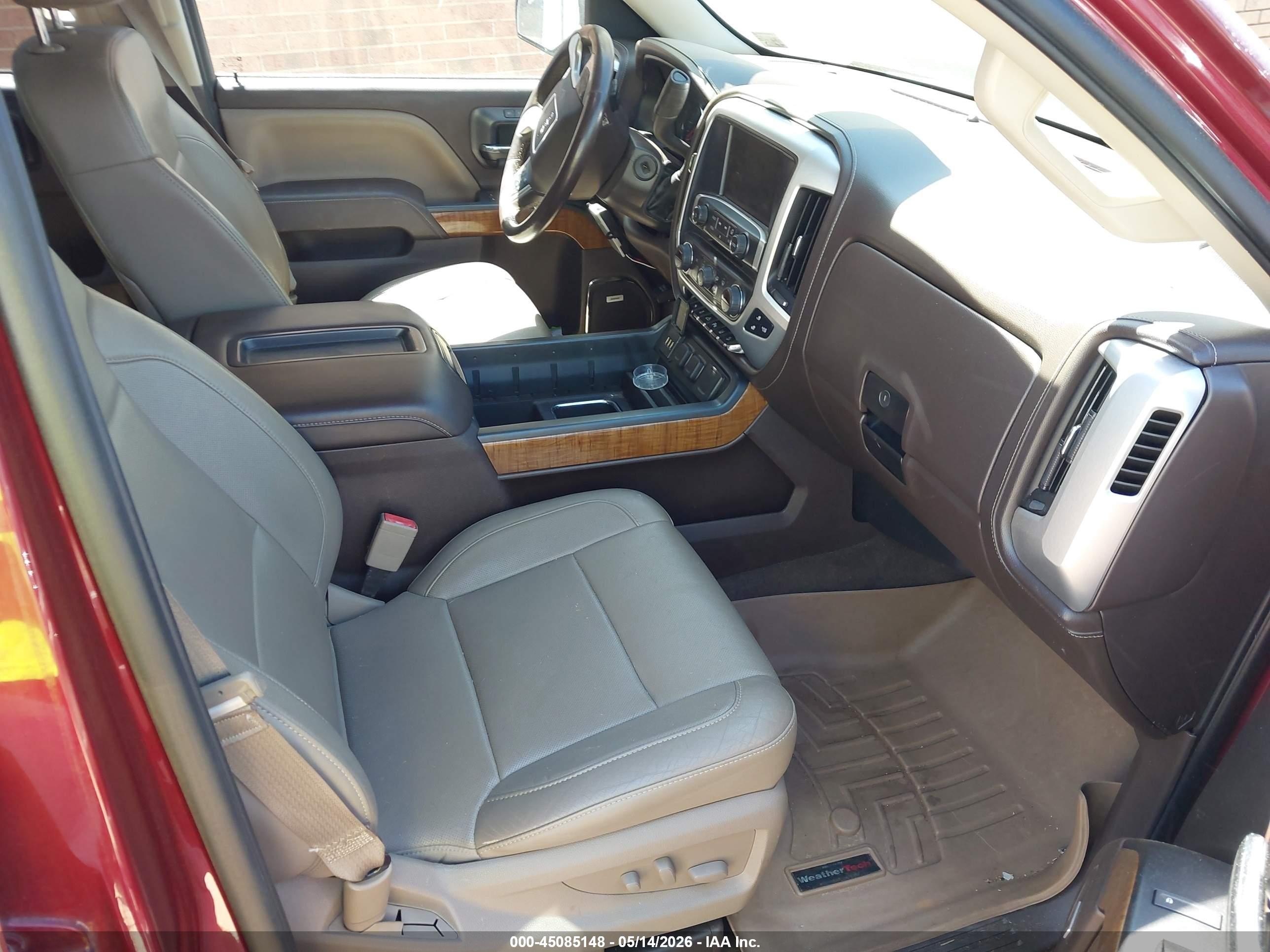 2014 Gmc Sierra 1500 Slt Burgundy vin: 3GTU2VEC9EG560856