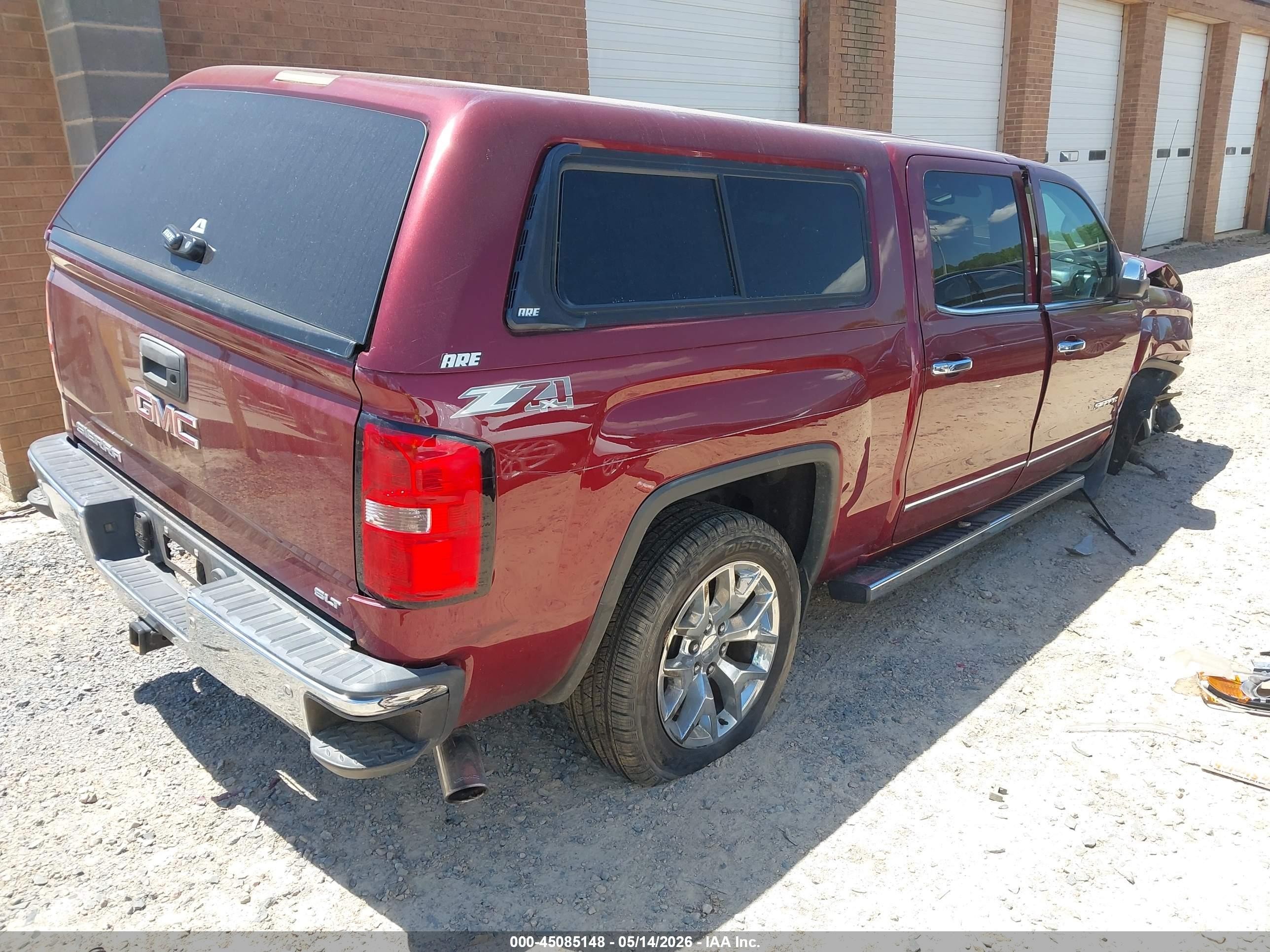 2014 Gmc Sierra 1500 Slt Burgundy vin: 3GTU2VEC9EG560856