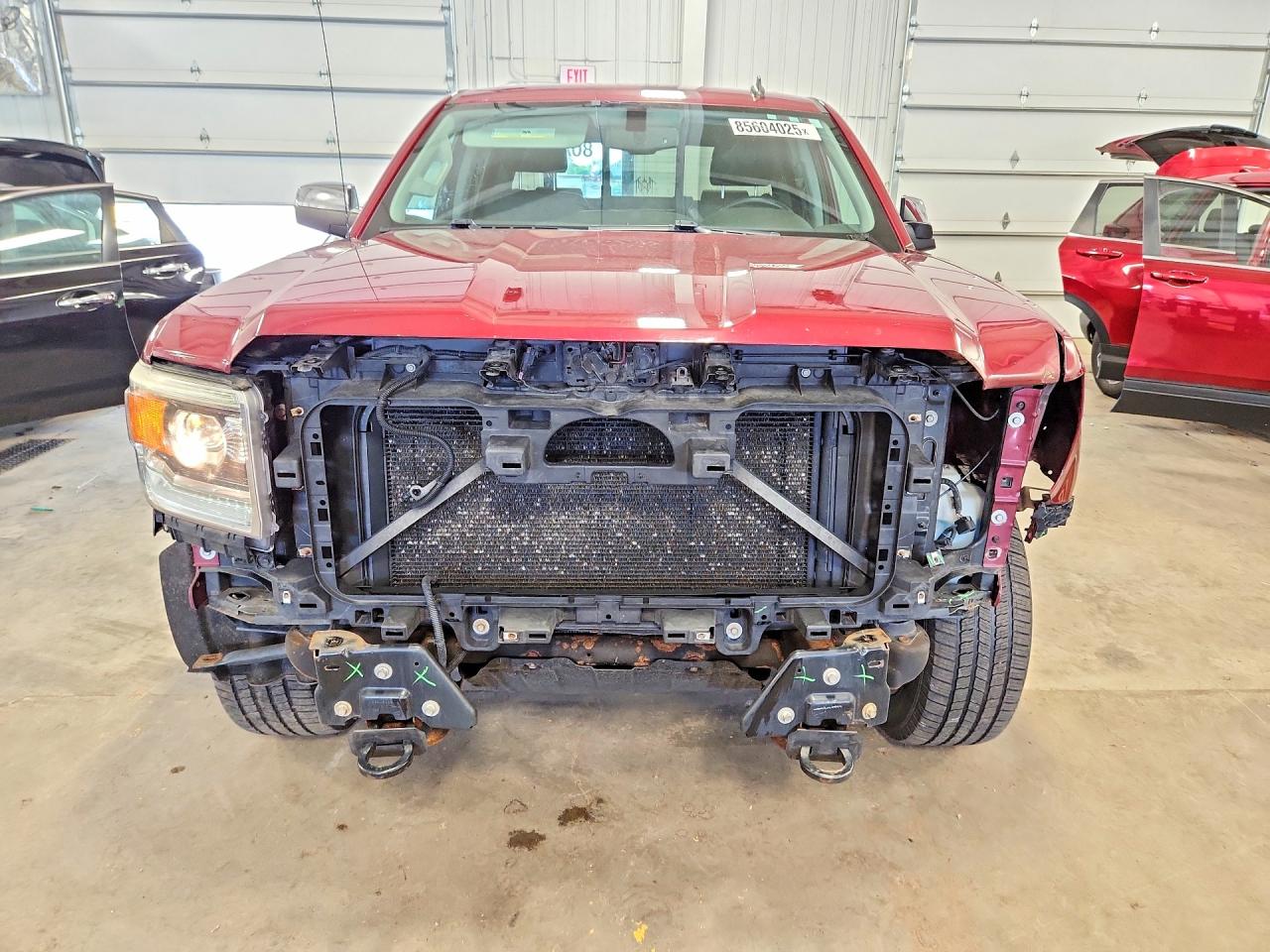 2014 Gmc Sierra K1500 Slt Maroon vin: 3GTU2VEC9EG564132