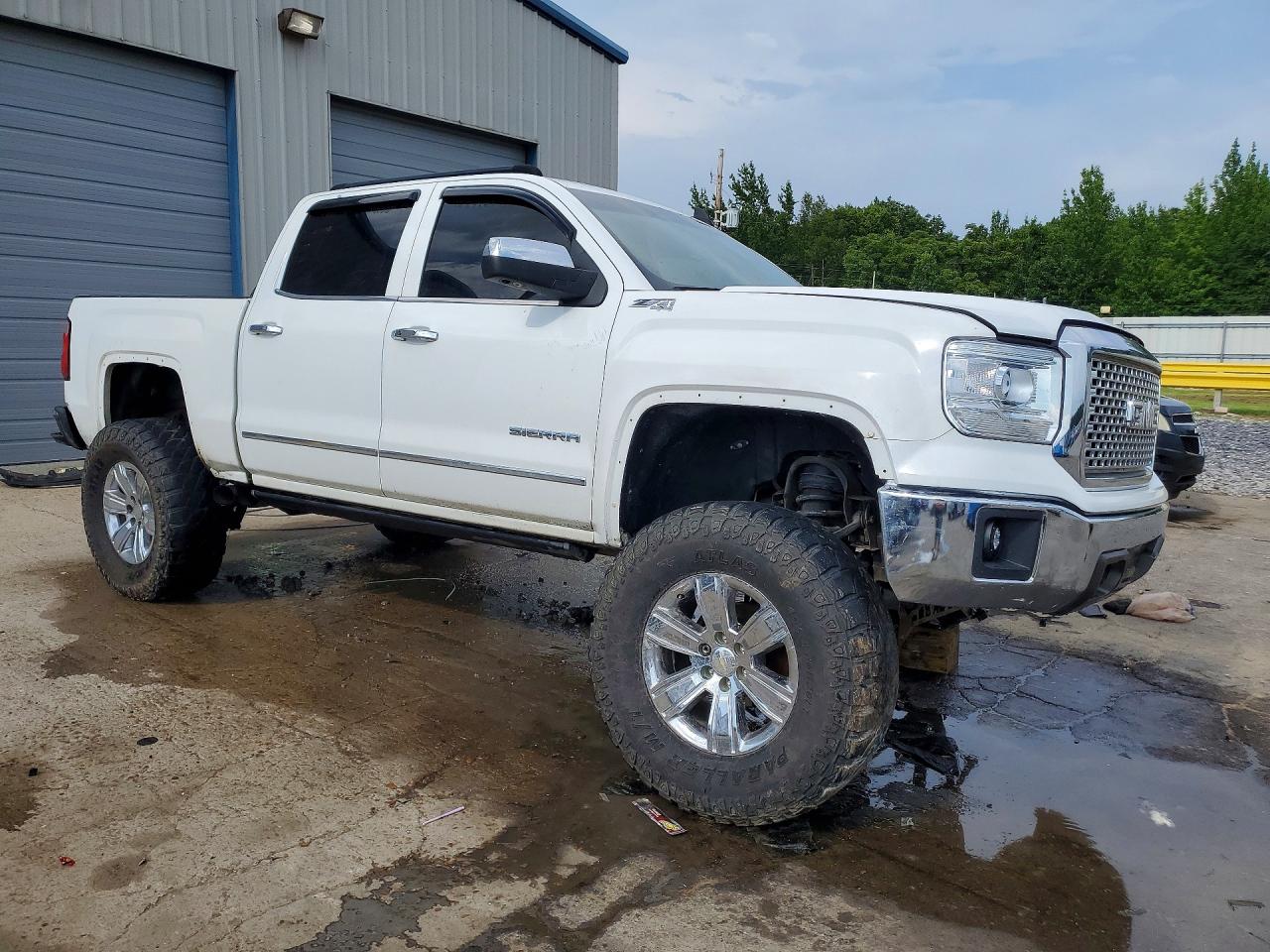2015 Gmc Sierra K1500 Slt Белый vin: 3GTU2VEC9FG163729