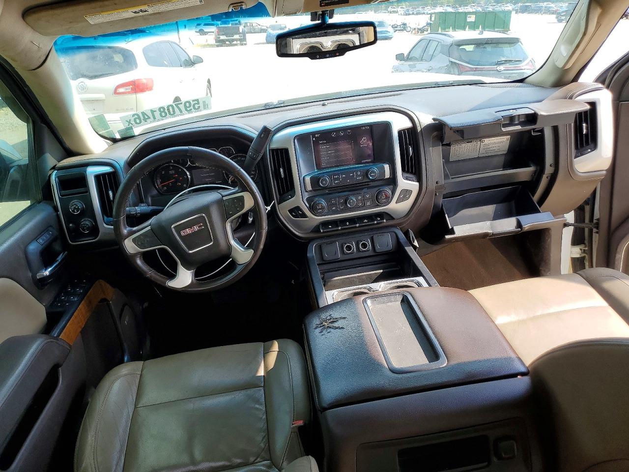 2015 Gmc Sierra K1500 Slt Белый vin: 3GTU2VEC9FG163729