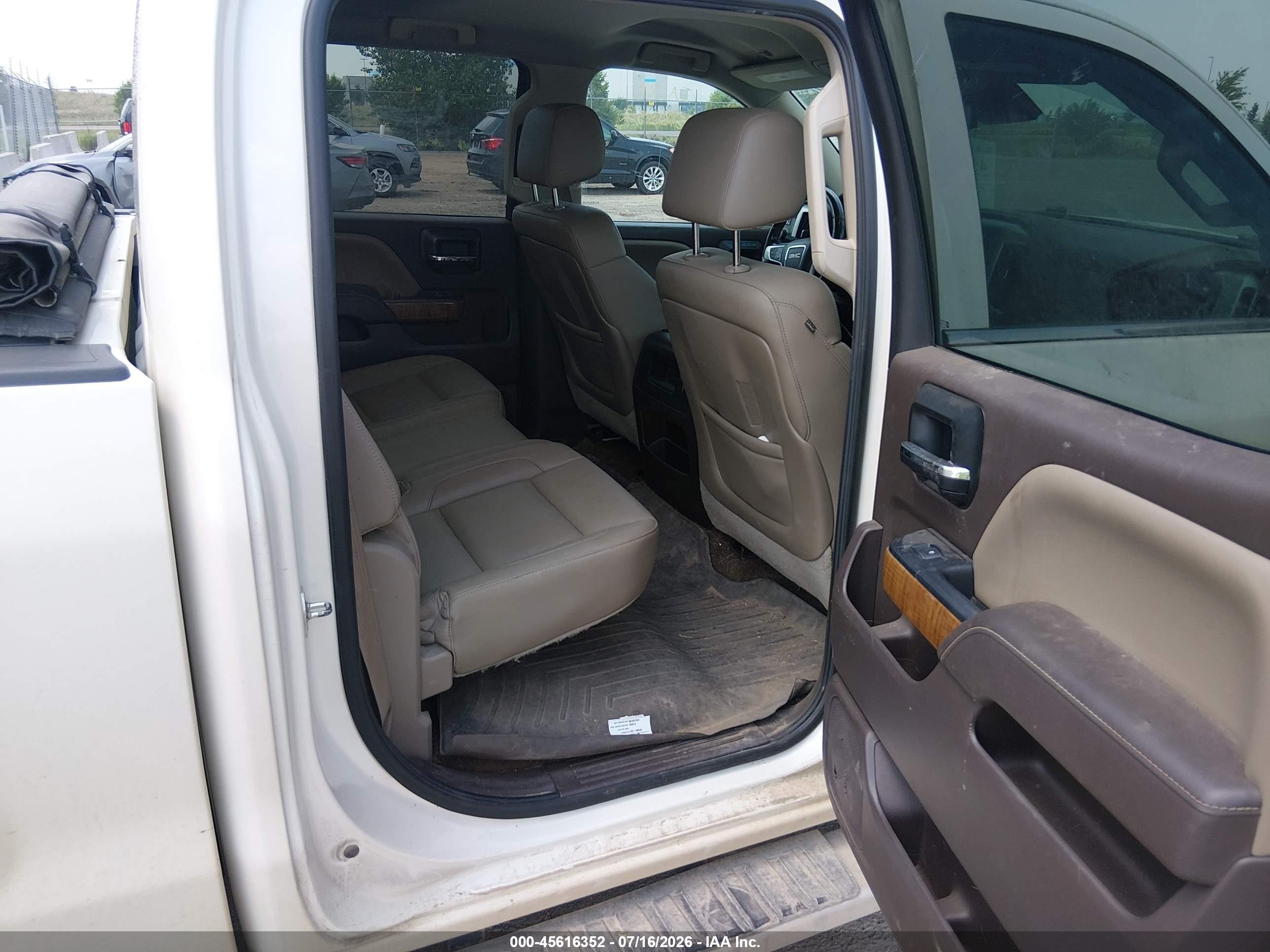 2015 Gmc Sierra 1500 Slt White vin: 3GTU2VEC9FG177436