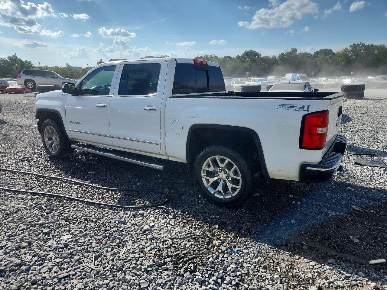 2015 Gmc Sierra K1500 Slt White vin: 3GTU2VEC9FG276046