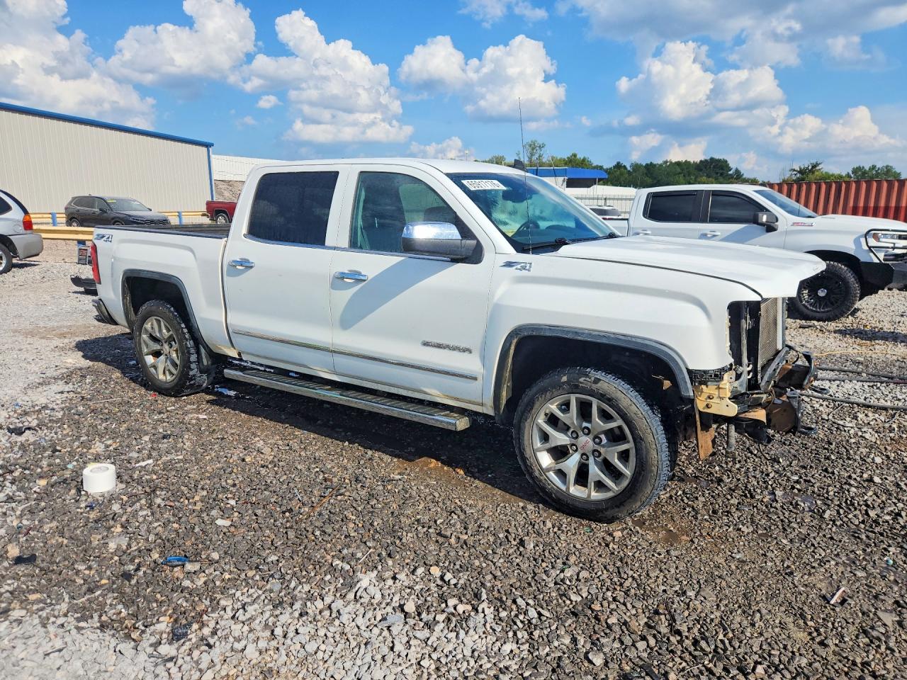 2015 Gmc Sierra K1500 Slt White vin: 3GTU2VEC9FG276046