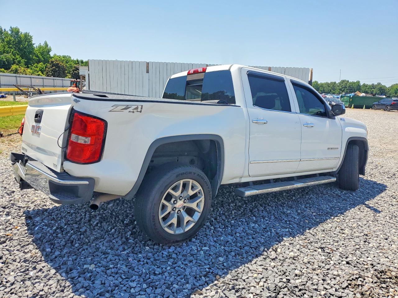 2015 Gmc Sierra K1500 Slt White vin: 3GTU2VEC9FG279822