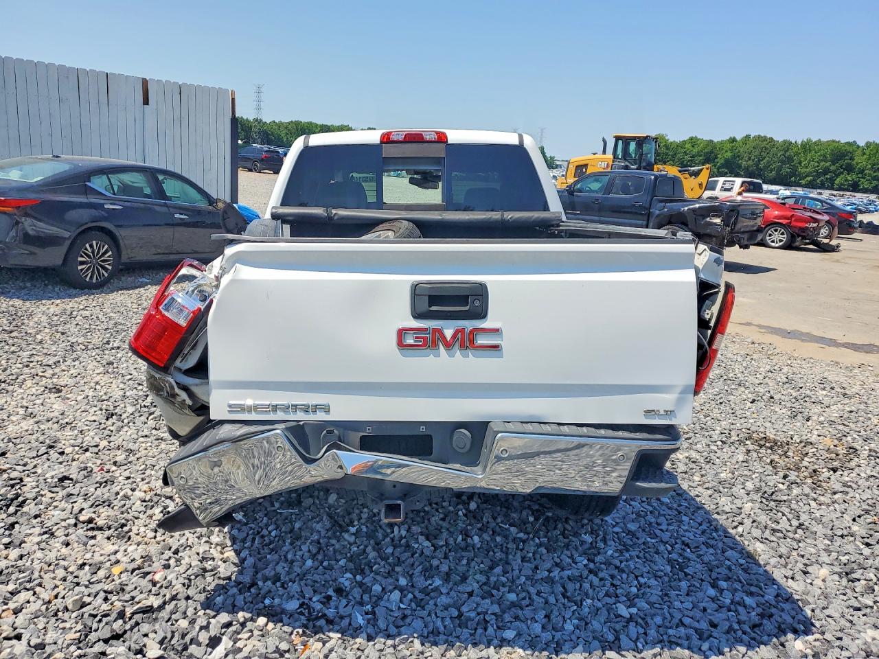 2015 Gmc Sierra K1500 Slt White vin: 3GTU2VEC9FG279822