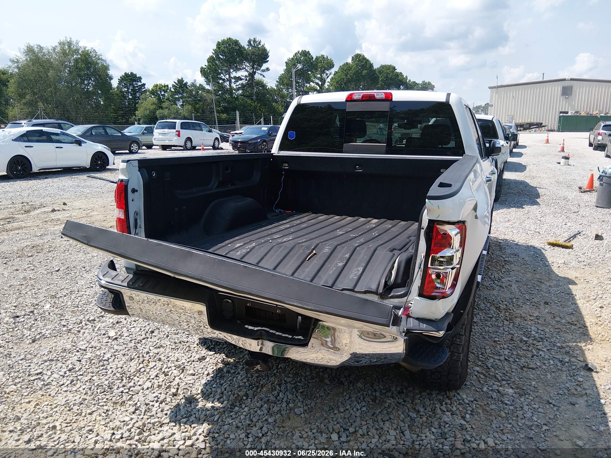 2015 Gmc Sierra 1500 Slt White vin: 3GTU2VEC9FG290867