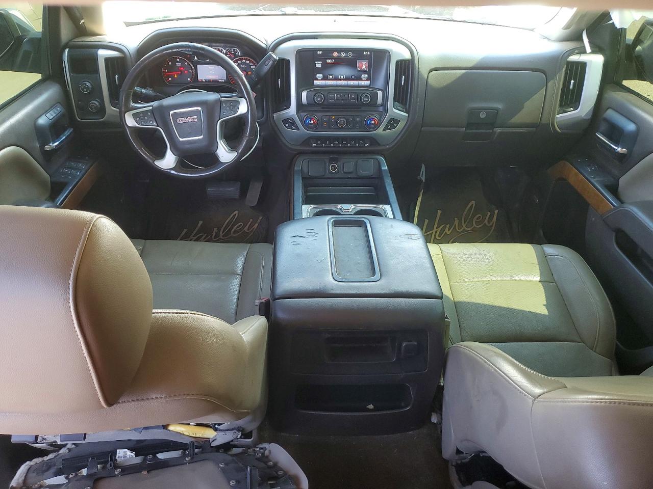 2015 Gmc Sierra K1500 Slt White vin: 3GTU2VEC9FG300488