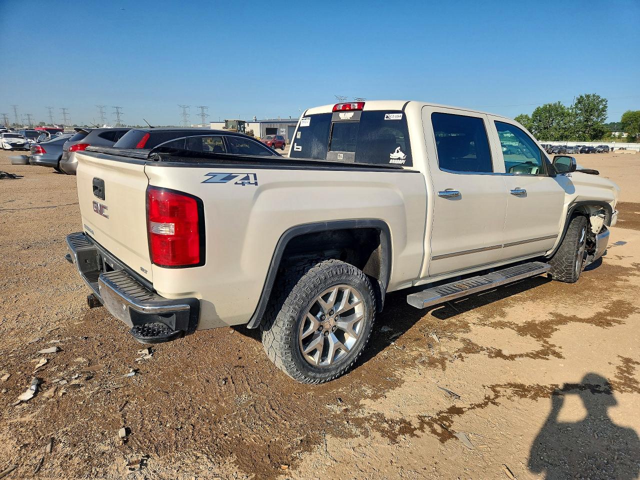 2015 Gmc Sierra K1500 Slt Белый vin: 3GTU2VEC9FG459527