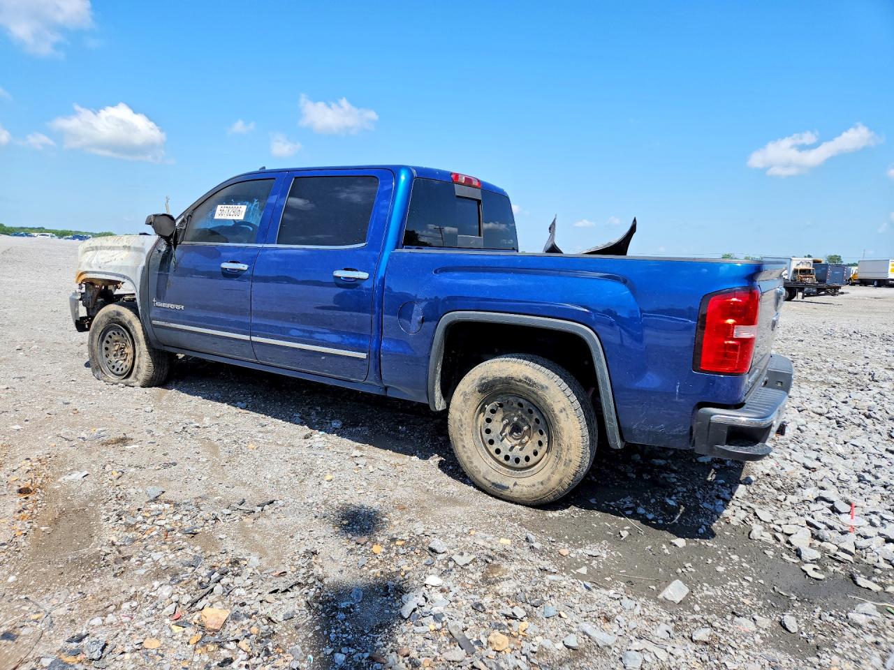 2015 Gmc Sierra K1500 Slt Blue vin: 3GTU2VEC9FG467367