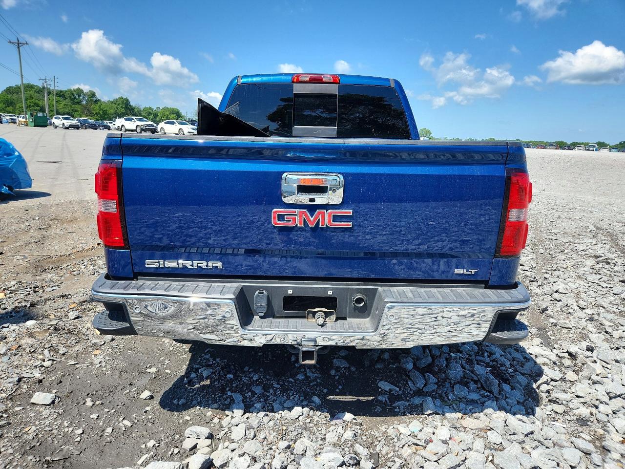 2015 Gmc Sierra K1500 Slt Blue vin: 3GTU2VEC9FG467367
