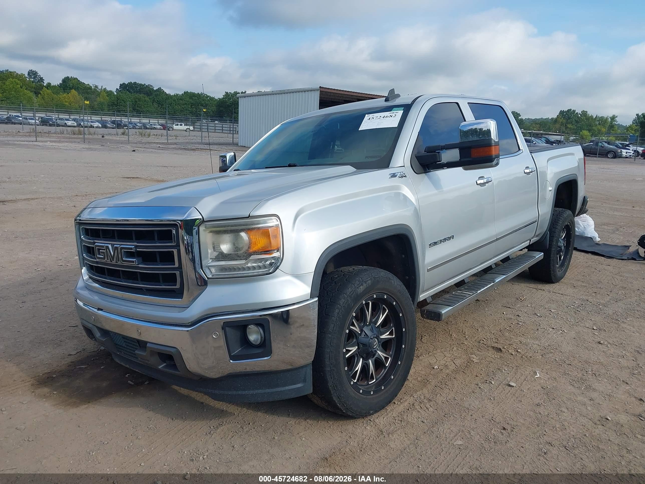 2015 Gmc Sierra 1500 Slt Silver vin: 3GTU2VEC9FG521329