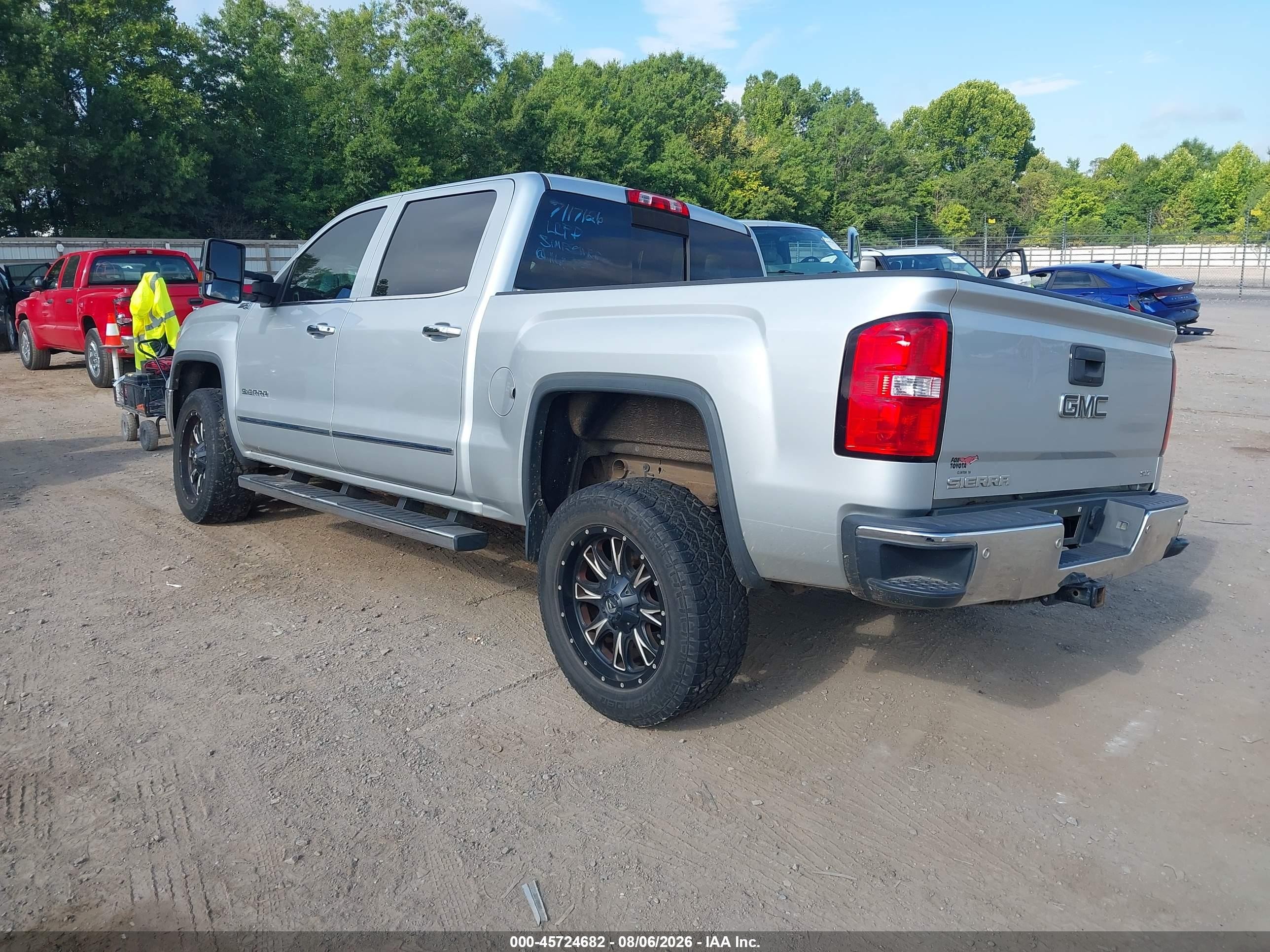 2015 Gmc Sierra 1500 Slt Silver vin: 3GTU2VEC9FG521329