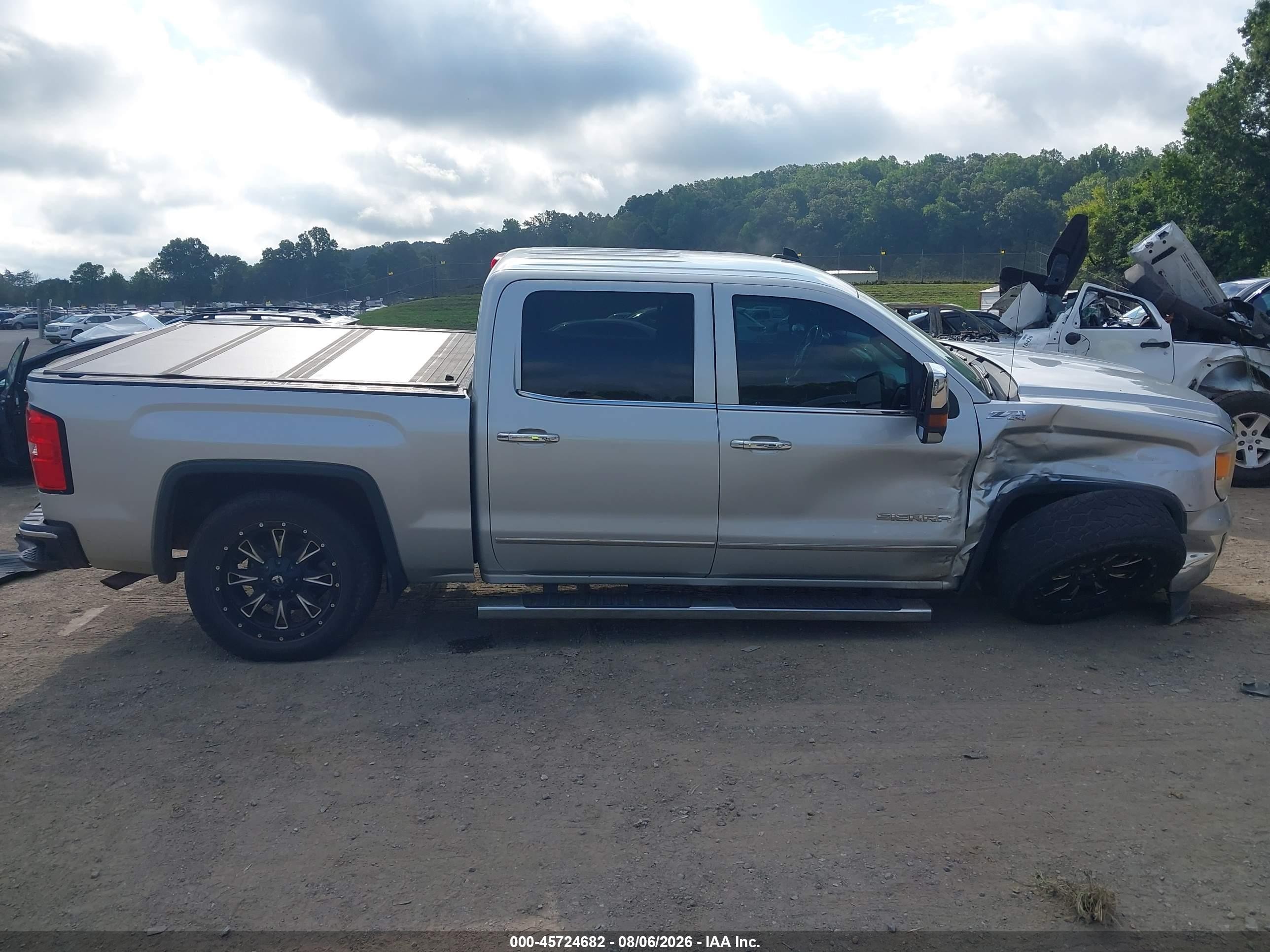2015 Gmc Sierra 1500 Slt Silver vin: 3GTU2VEC9FG521329