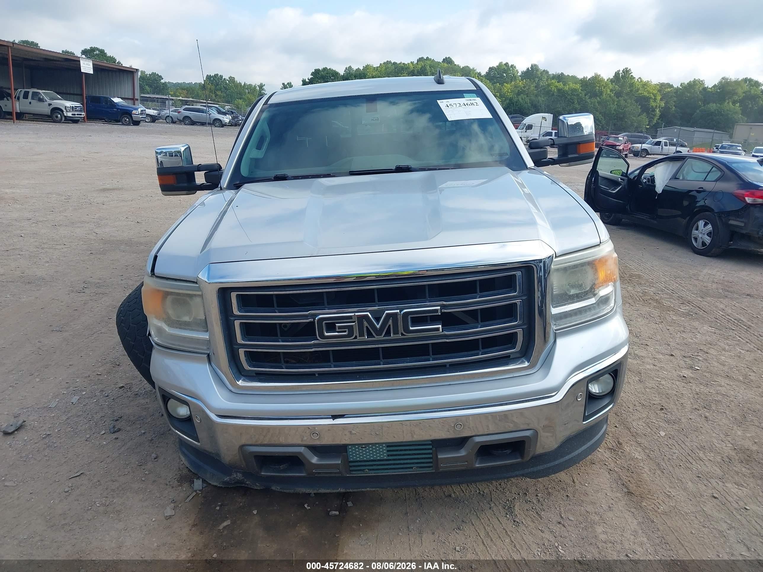2015 Gmc Sierra 1500 Slt Silver vin: 3GTU2VEC9FG521329