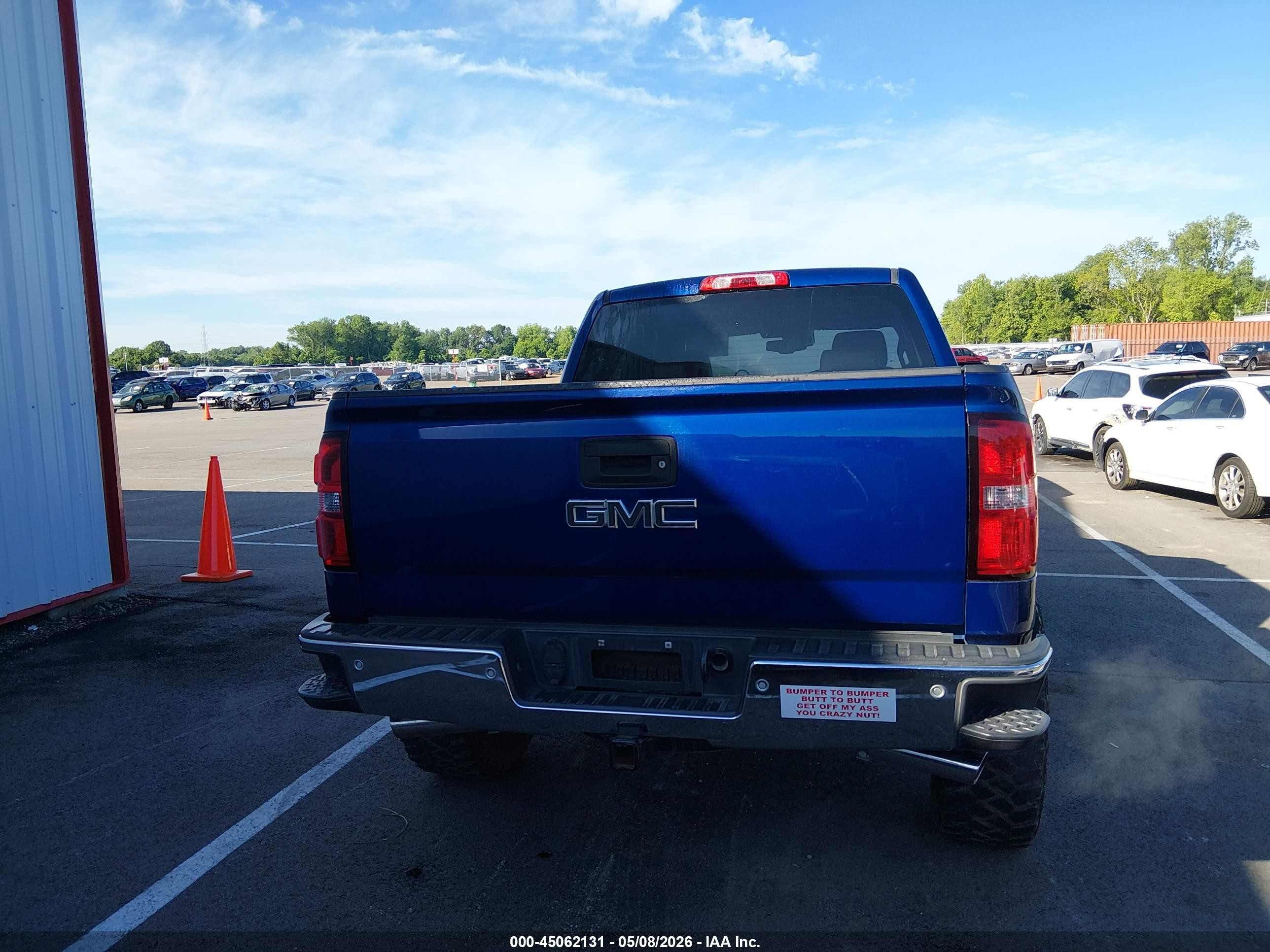 2014 Gmc Sierra 1500 Slt Blue vin: 3GTU2VECXEG185012