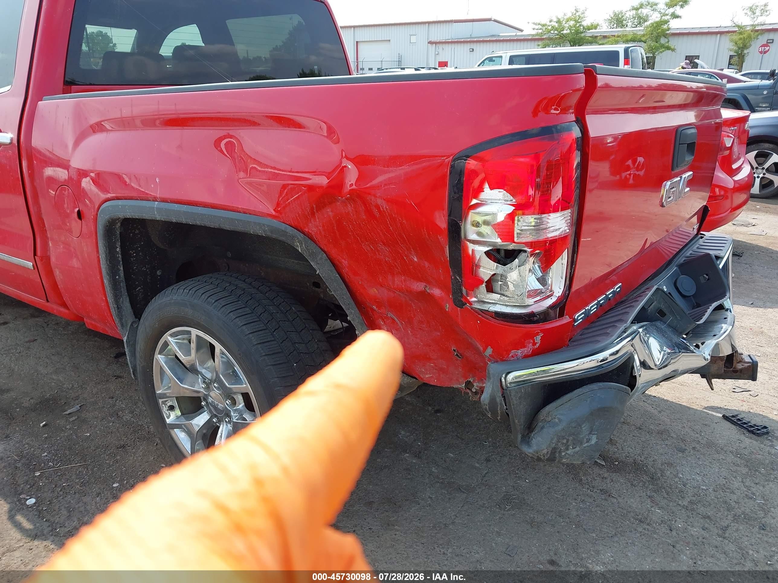 2014 Gmc Sierra 1500 Slt Red vin: 3GTU2VECXEG263644