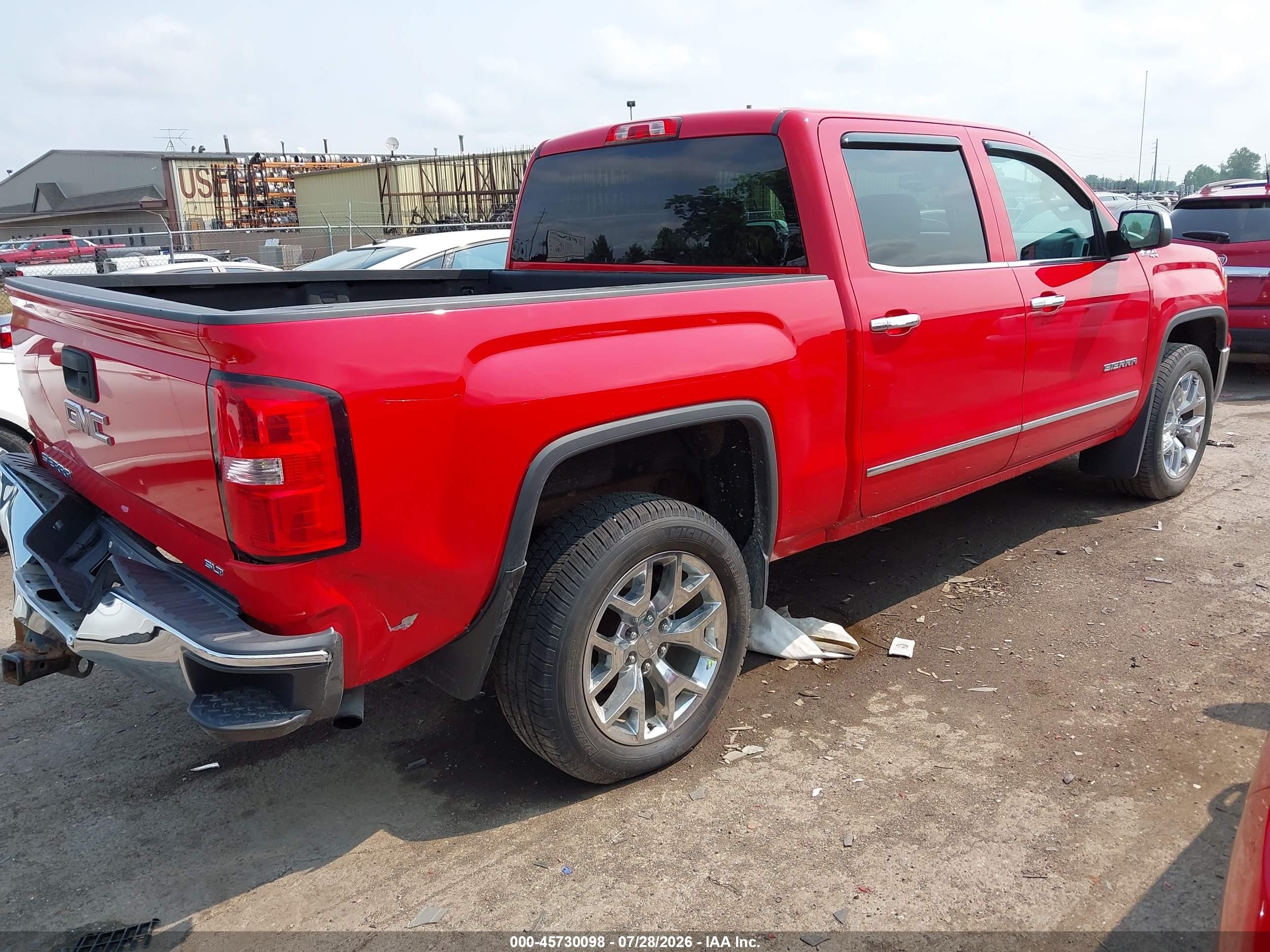 2014 Gmc Sierra 1500 Slt Red vin: 3GTU2VECXEG263644