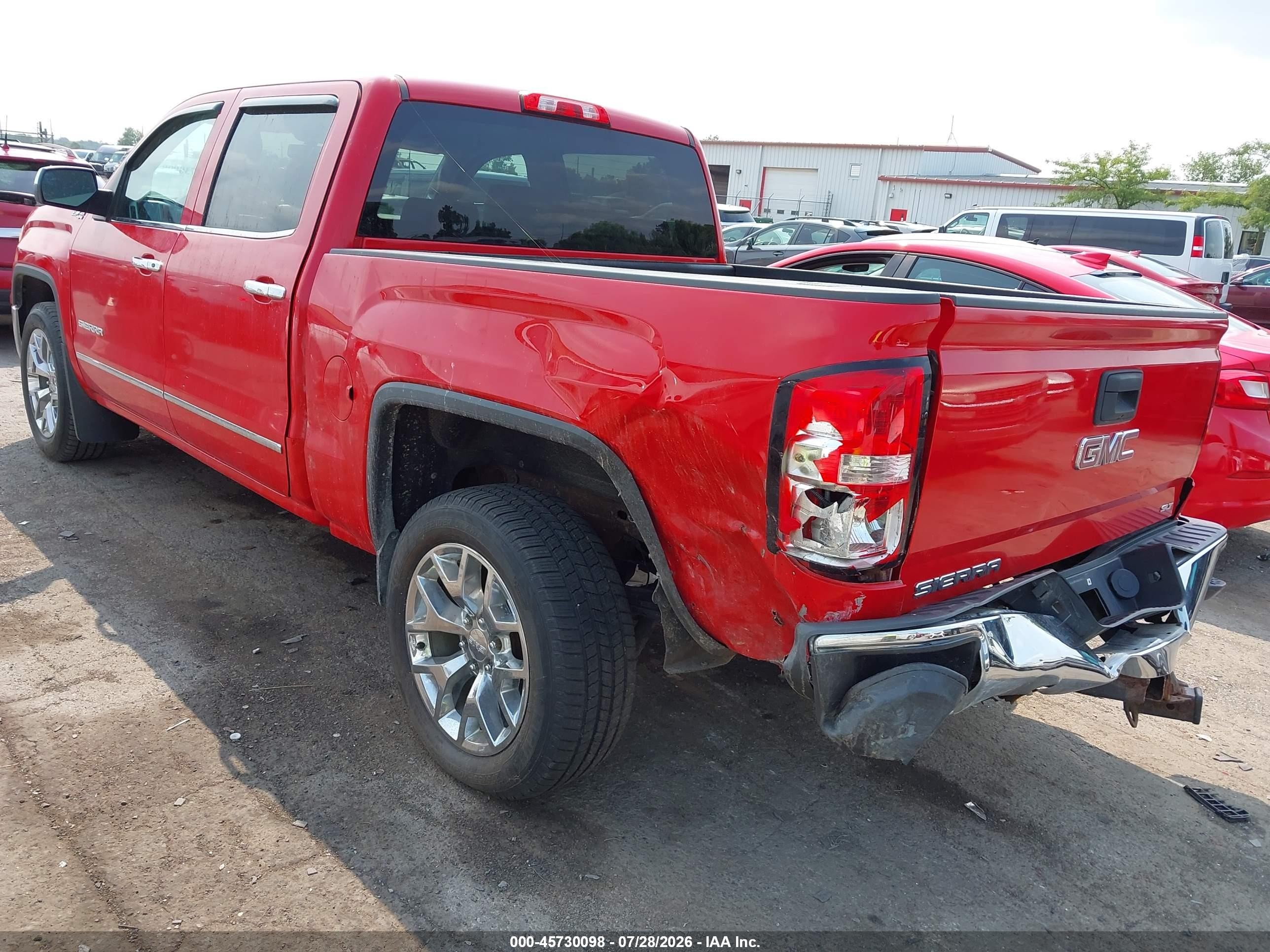 2014 Gmc Sierra 1500 Slt Red vin: 3GTU2VECXEG263644