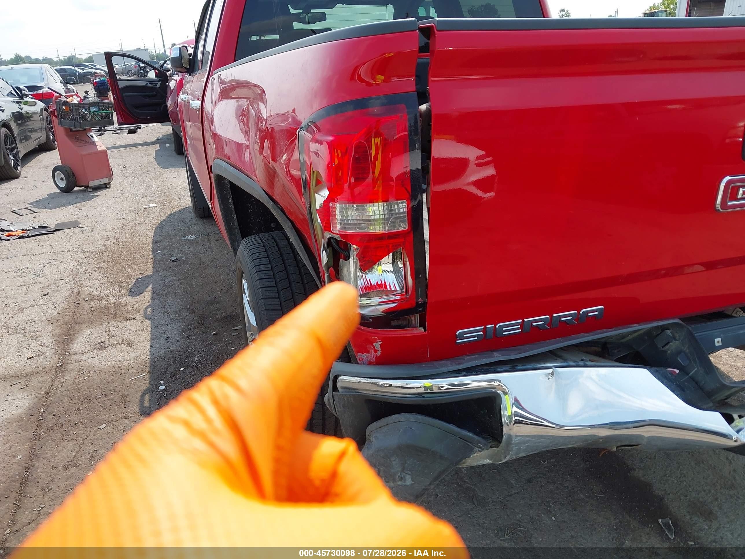 2014 Gmc Sierra 1500 Slt Red vin: 3GTU2VECXEG263644