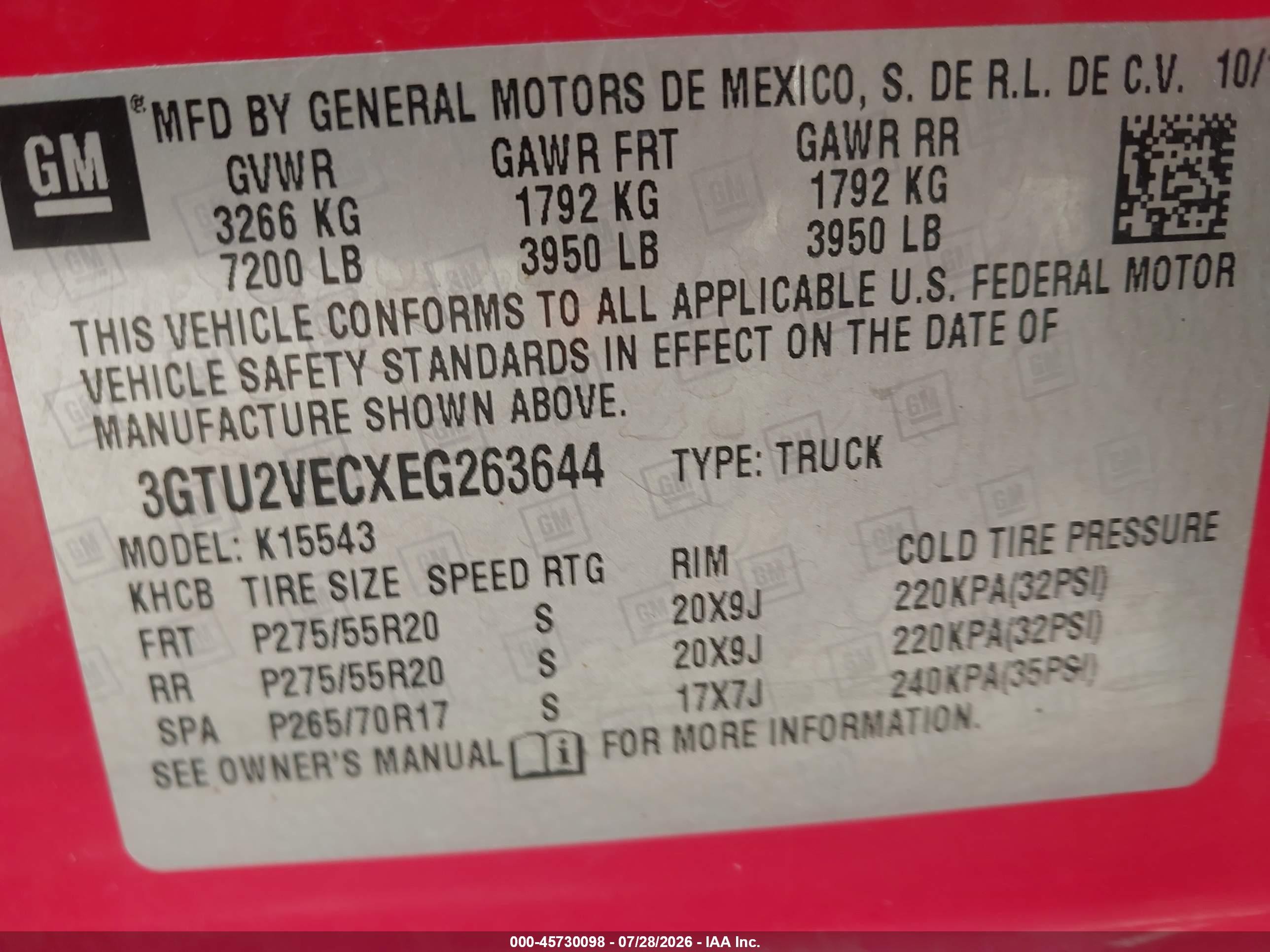 2014 Gmc Sierra 1500 Slt Red vin: 3GTU2VECXEG263644