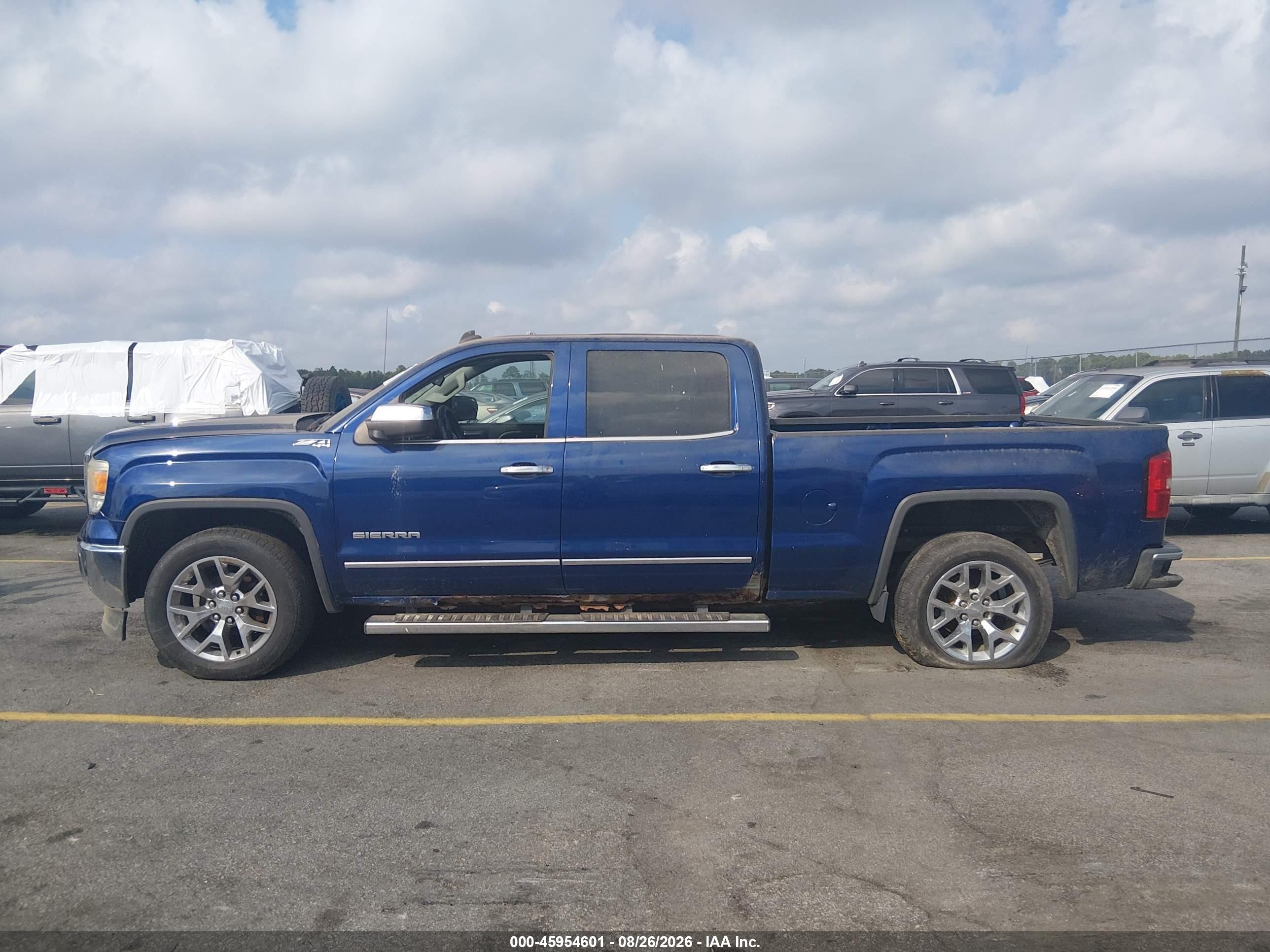 2014 Gmc Sierra 1500 Slt Blue vin: 3GTU2VECXEG268262