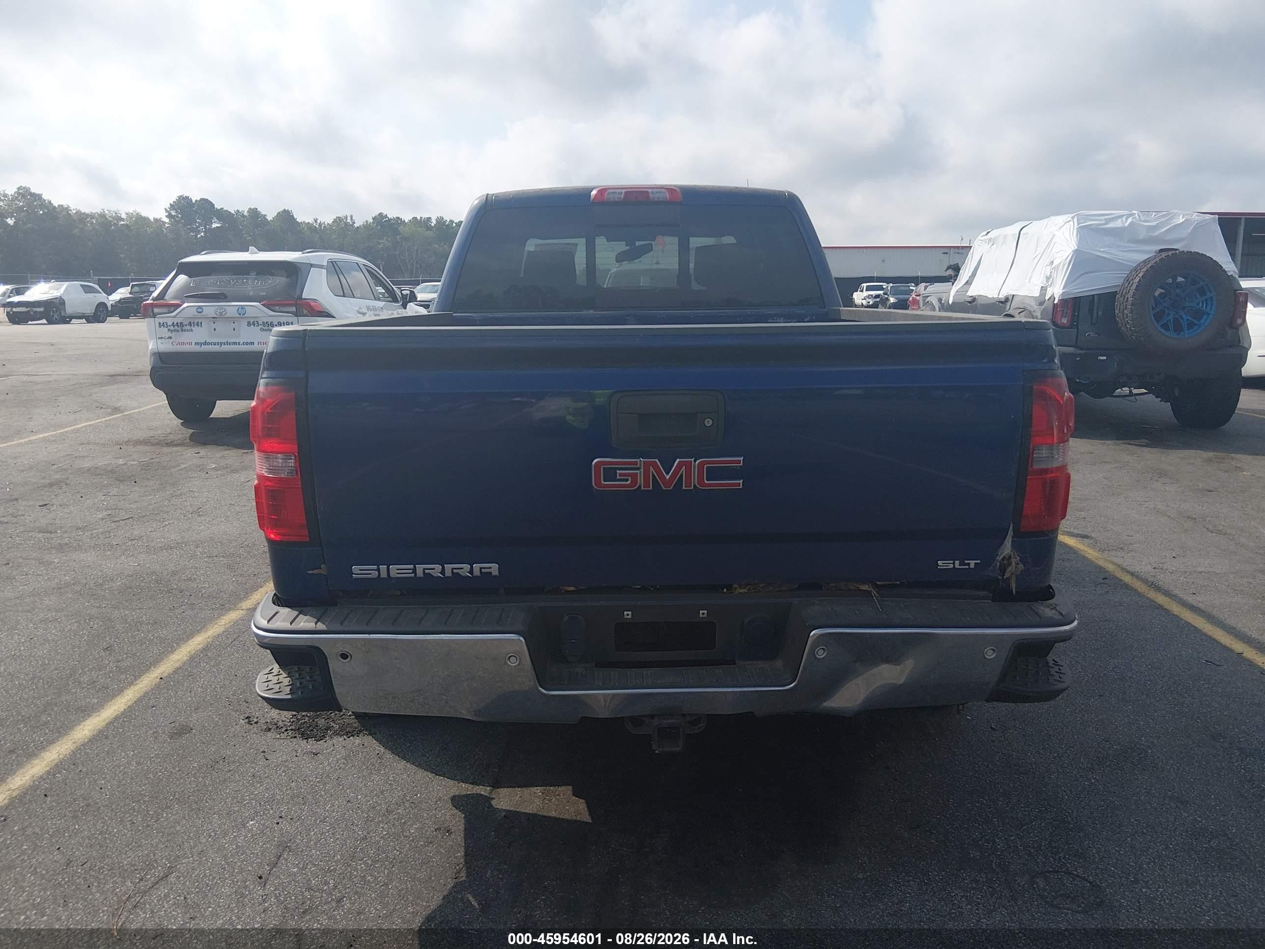 2014 Gmc Sierra 1500 Slt Blue vin: 3GTU2VECXEG268262