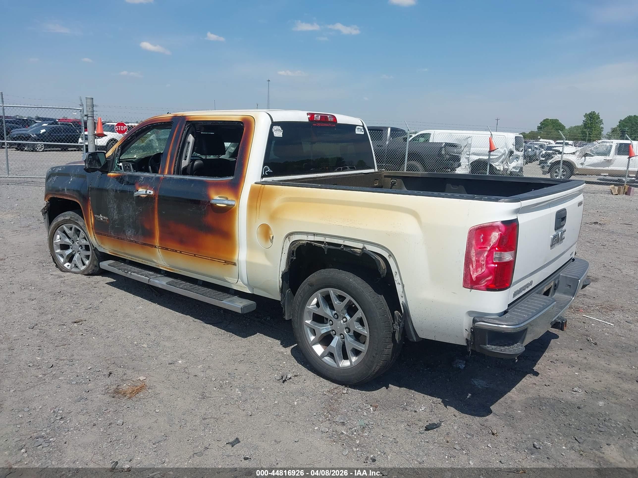 2014 Gmc Sierra 1500 Slt White vin: 3GTU2VECXEG305844