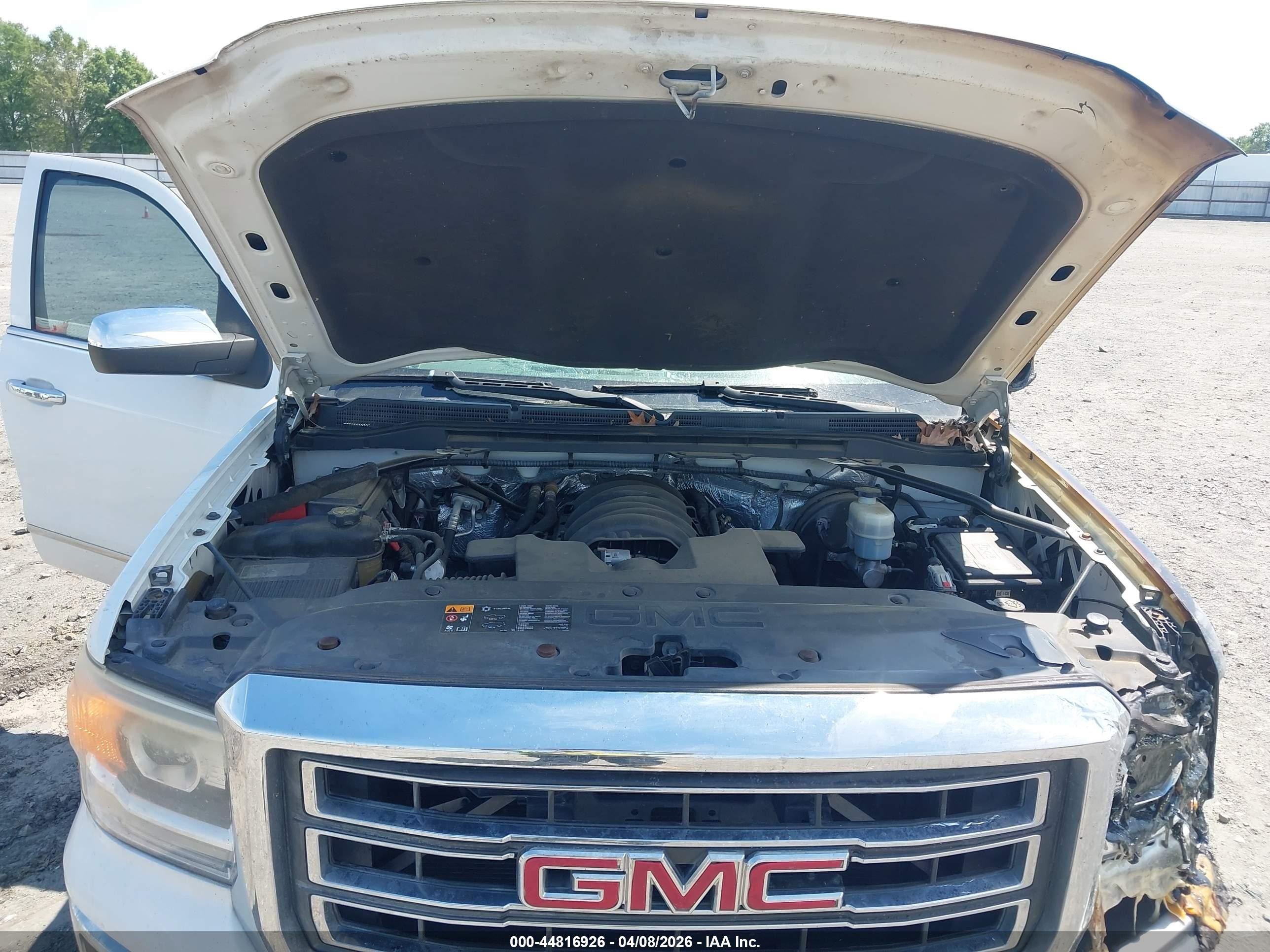2014 Gmc Sierra 1500 Slt White vin: 3GTU2VECXEG305844