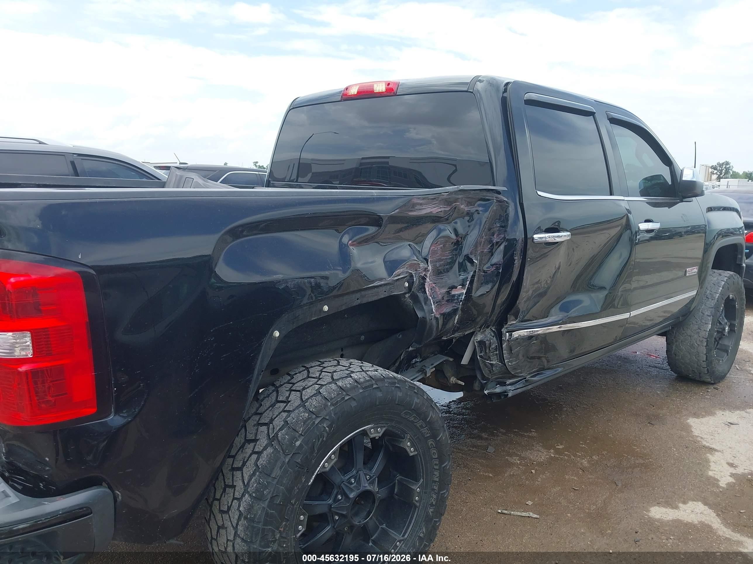 2014 Gmc Sierra 1500 Slt Black vin: 3GTU2VECXEG359046