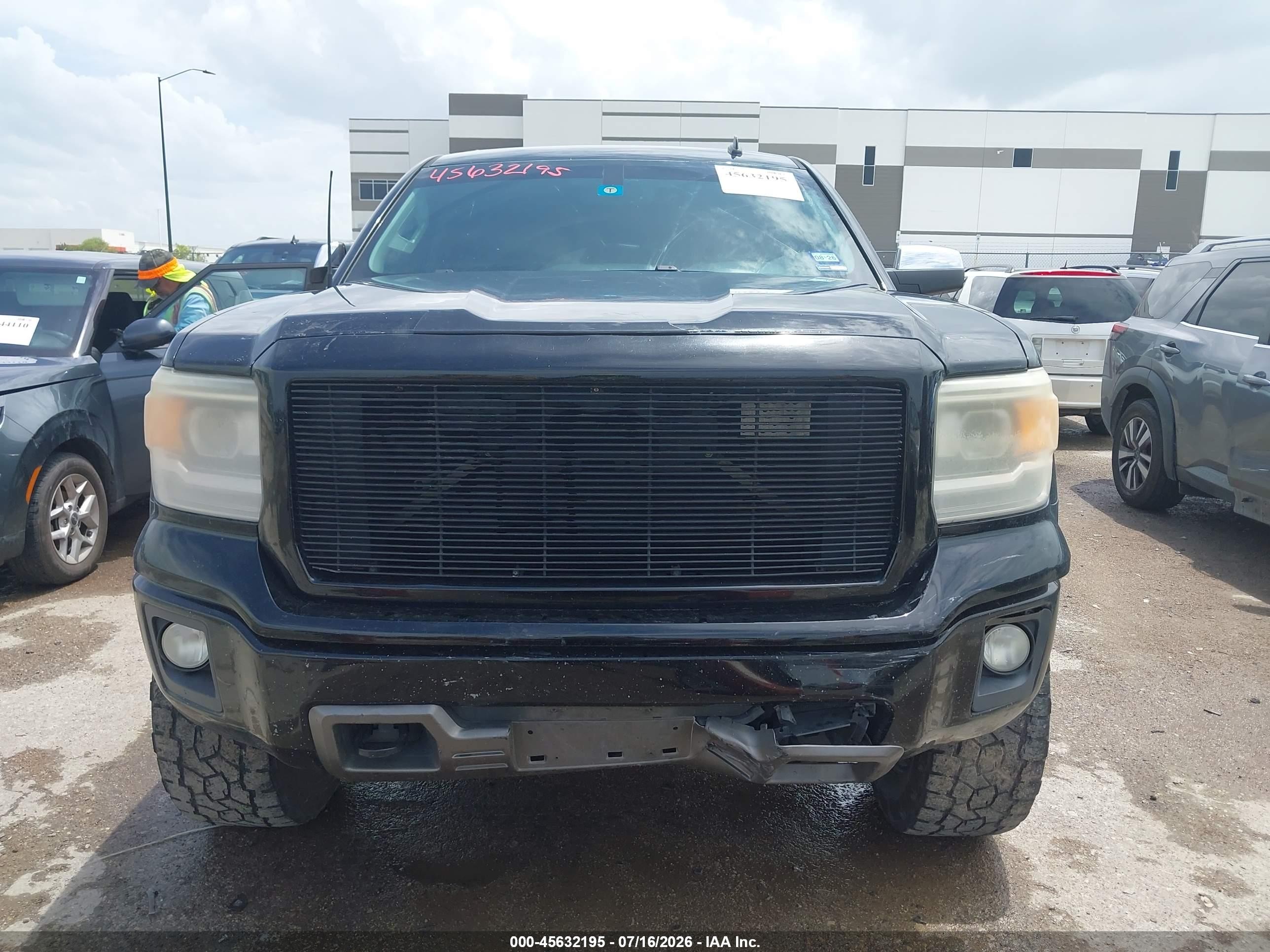 2014 Gmc Sierra 1500 Slt Black vin: 3GTU2VECXEG359046