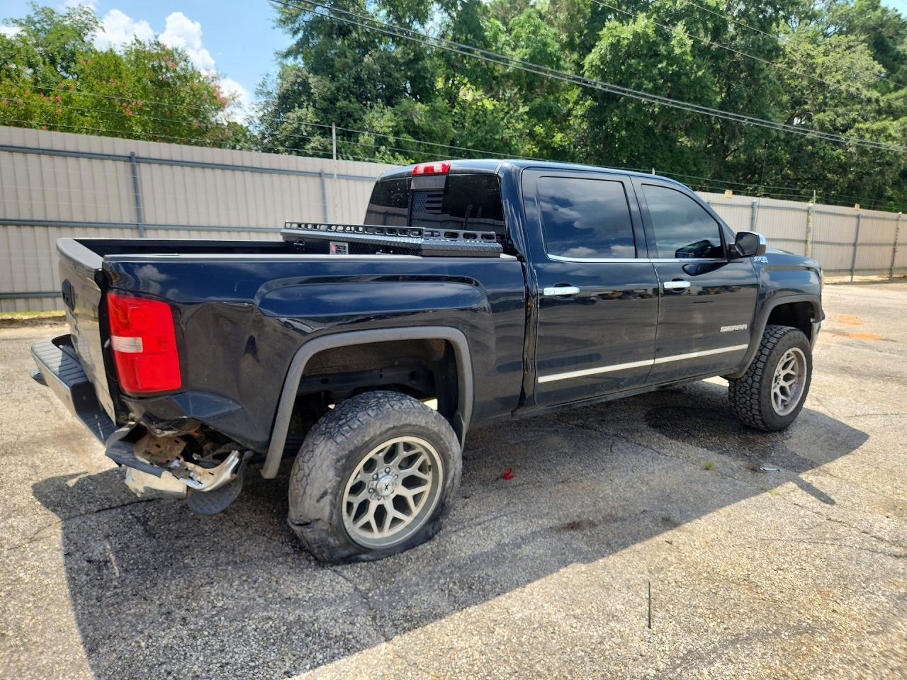 2015 Gmc Sierra K1500 Slt Black vin: 3GTU2VECXFG127256