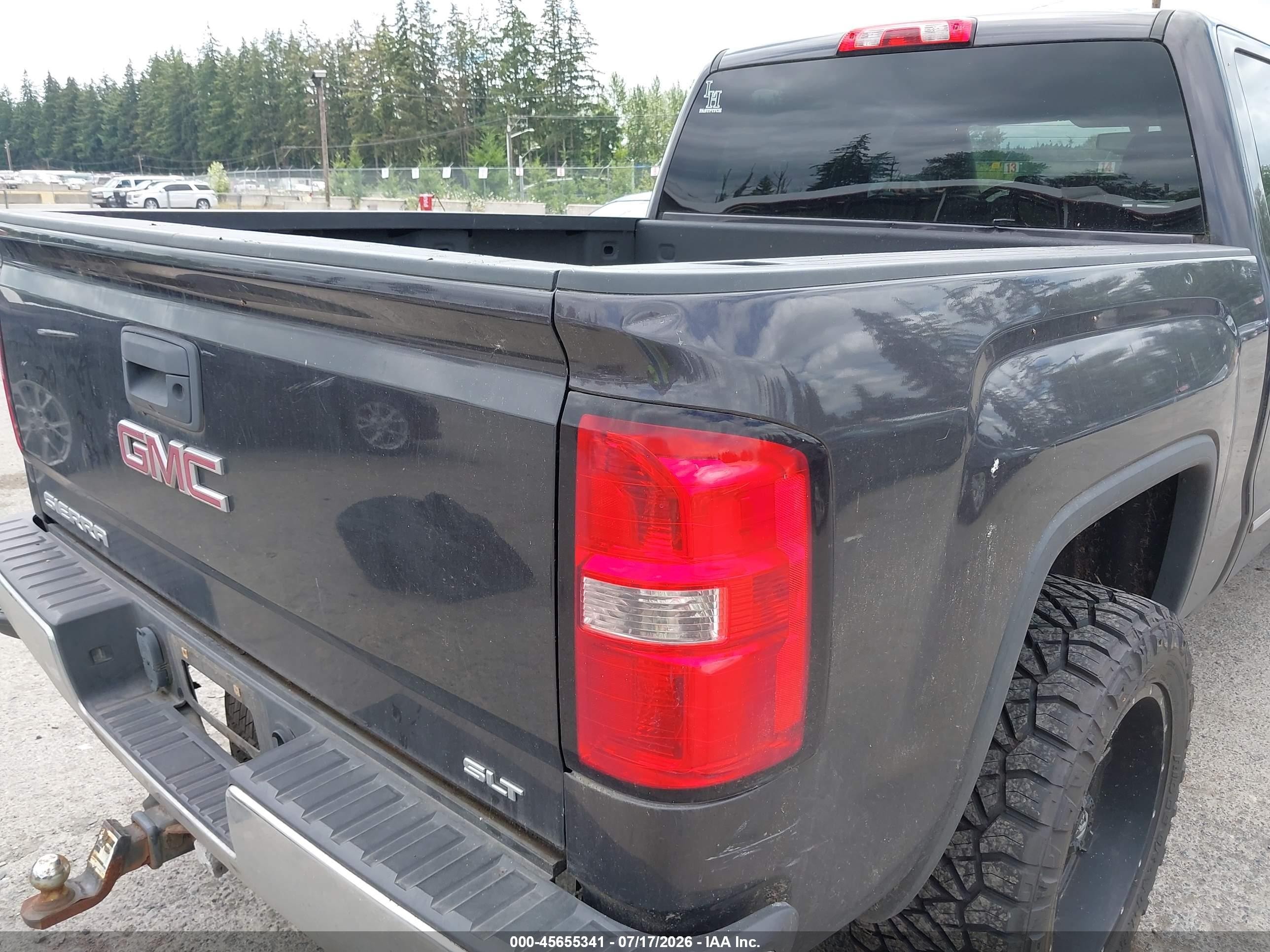 2015 Gmc Sierra 1500 Slt Gray vin: 3GTU2VECXFG191037