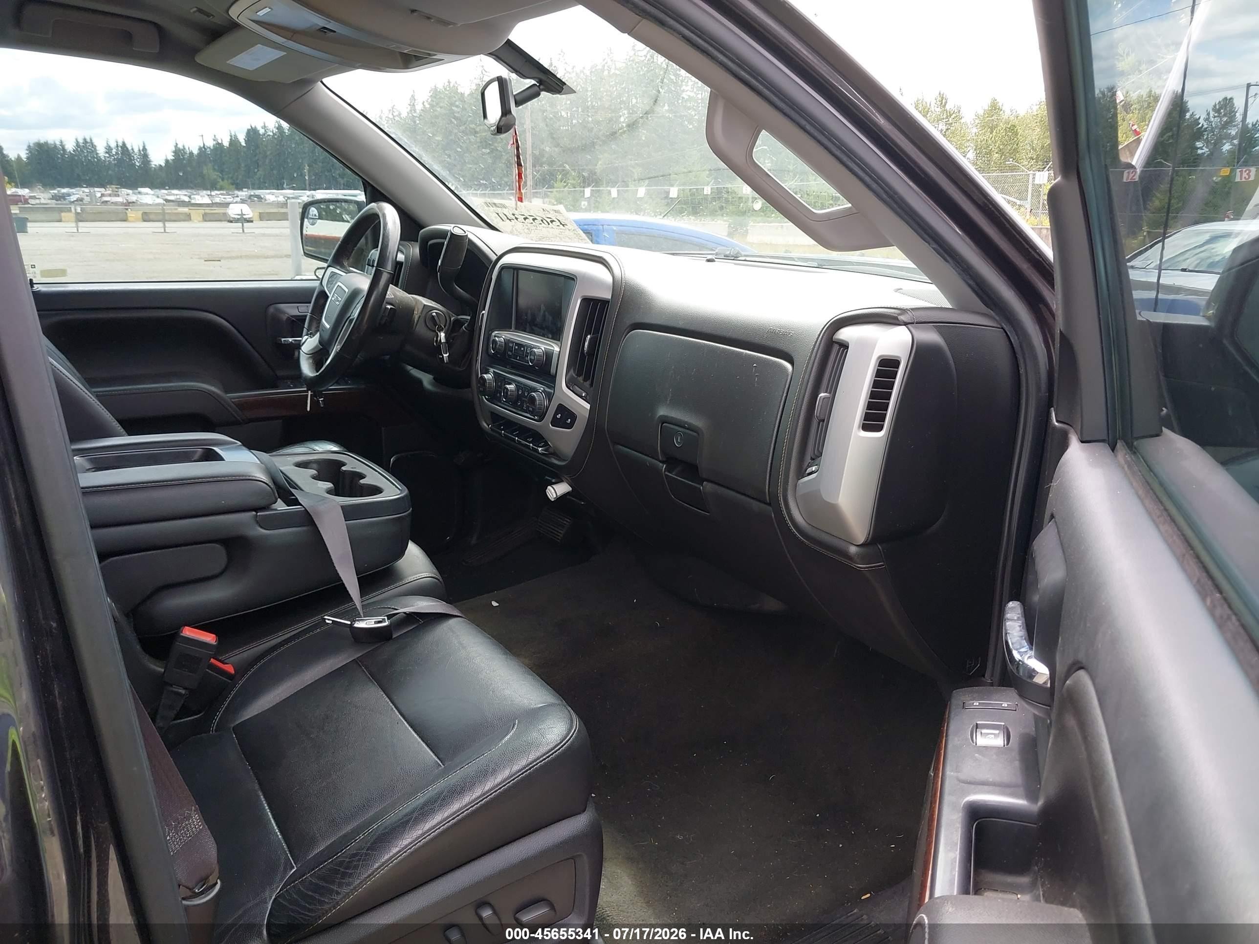 2015 Gmc Sierra 1500 Slt Gray vin: 3GTU2VECXFG191037