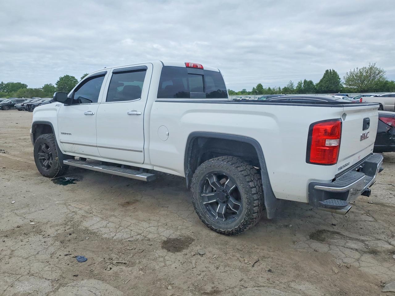 2015 Gmc Sierra K1500 Slt White vin: 3GTU2VECXFG254900