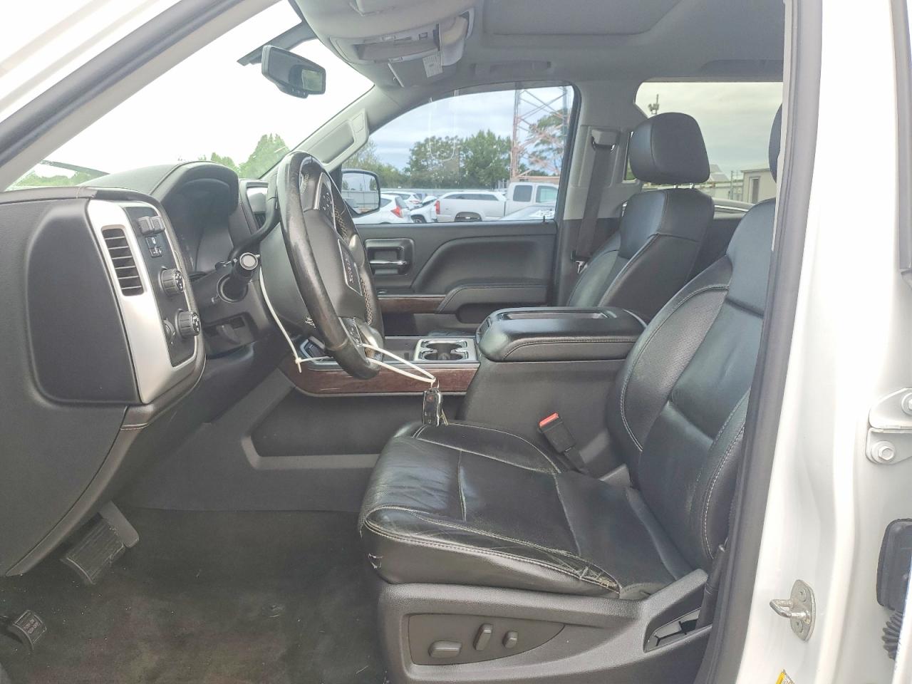 2015 Gmc Sierra K1500 Slt White vin: 3GTU2VECXFG254900