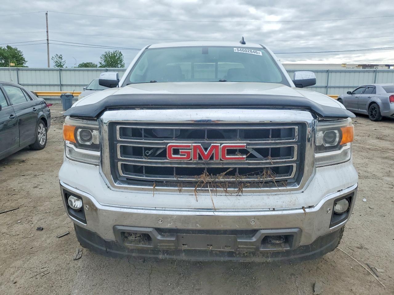 2015 Gmc Sierra K1500 Slt White vin: 3GTU2VECXFG254900