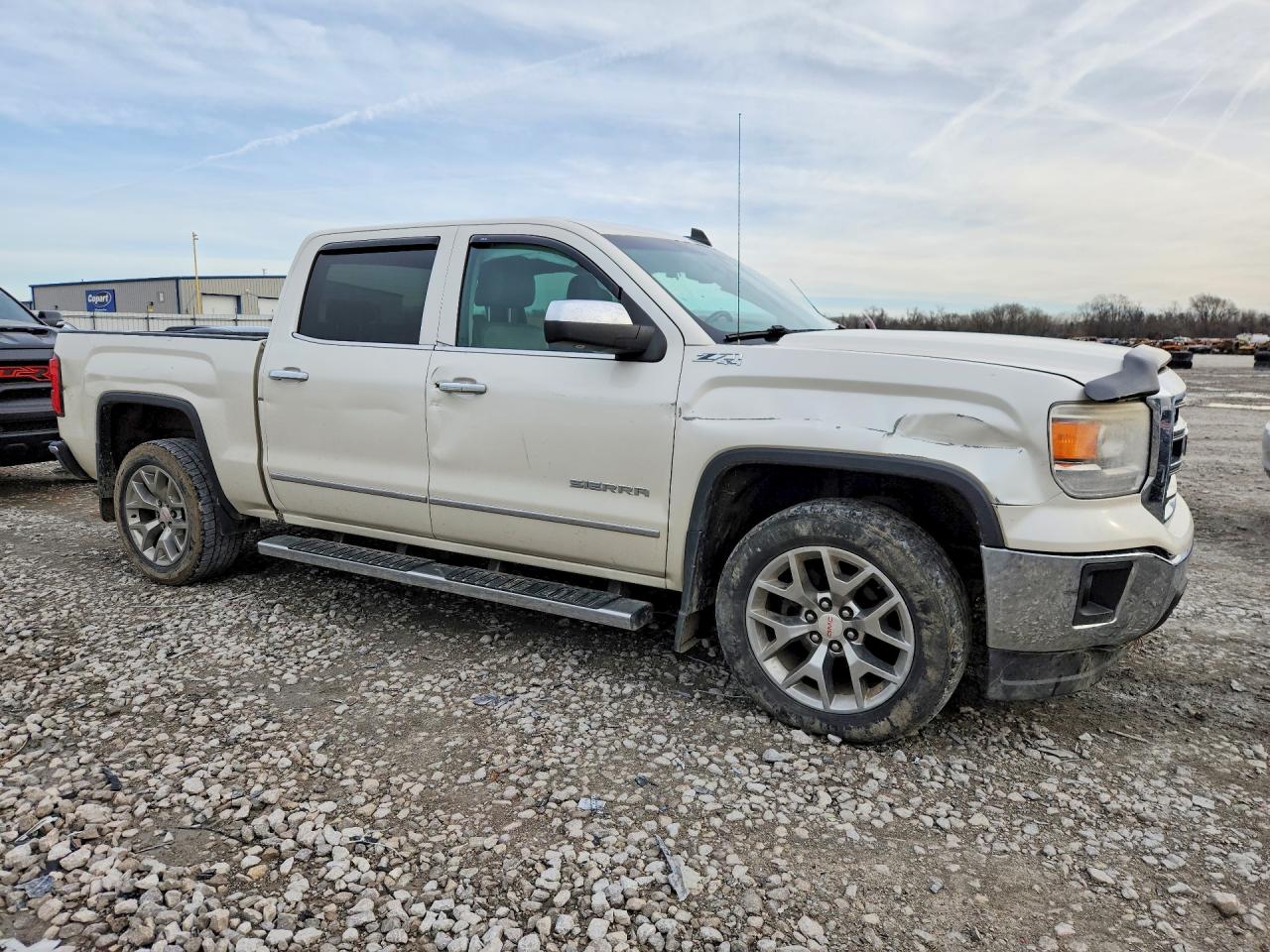 2015 Gmc Sierra K1500 Slt White vin: 3GTU2VECXFG292921