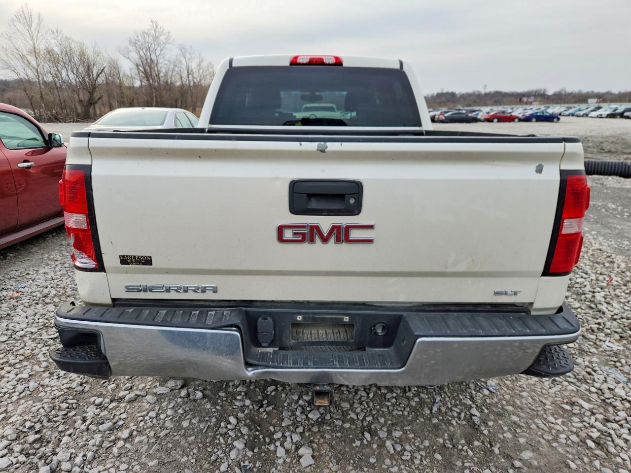 2015 Gmc Sierra K1500 Slt White vin: 3GTU2VECXFG292921